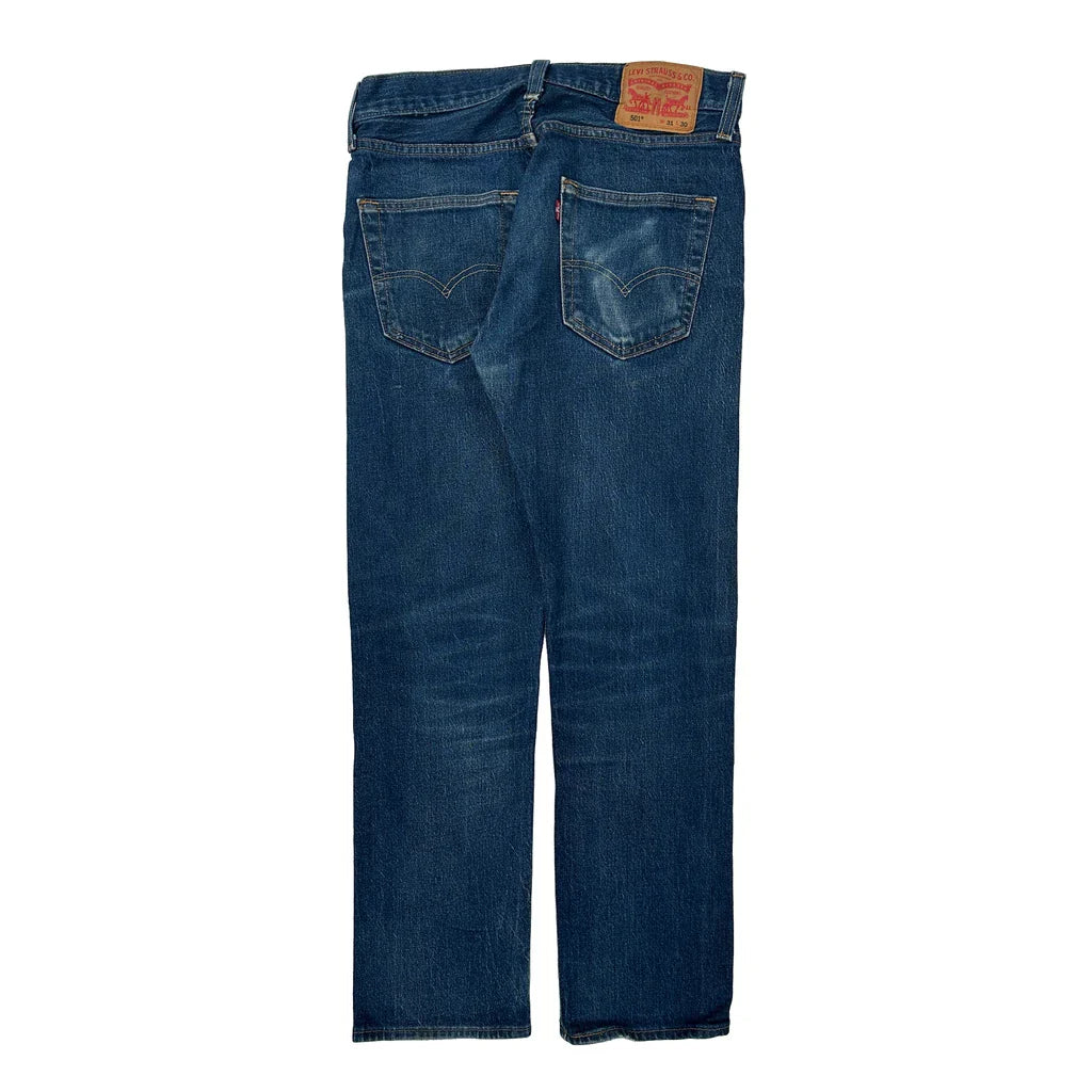 501 Levis Jeans - 30W 30L Blue Denim Refurbished - Thrifted (note: this is a term often used to describe second- refurbished available on Cerqular