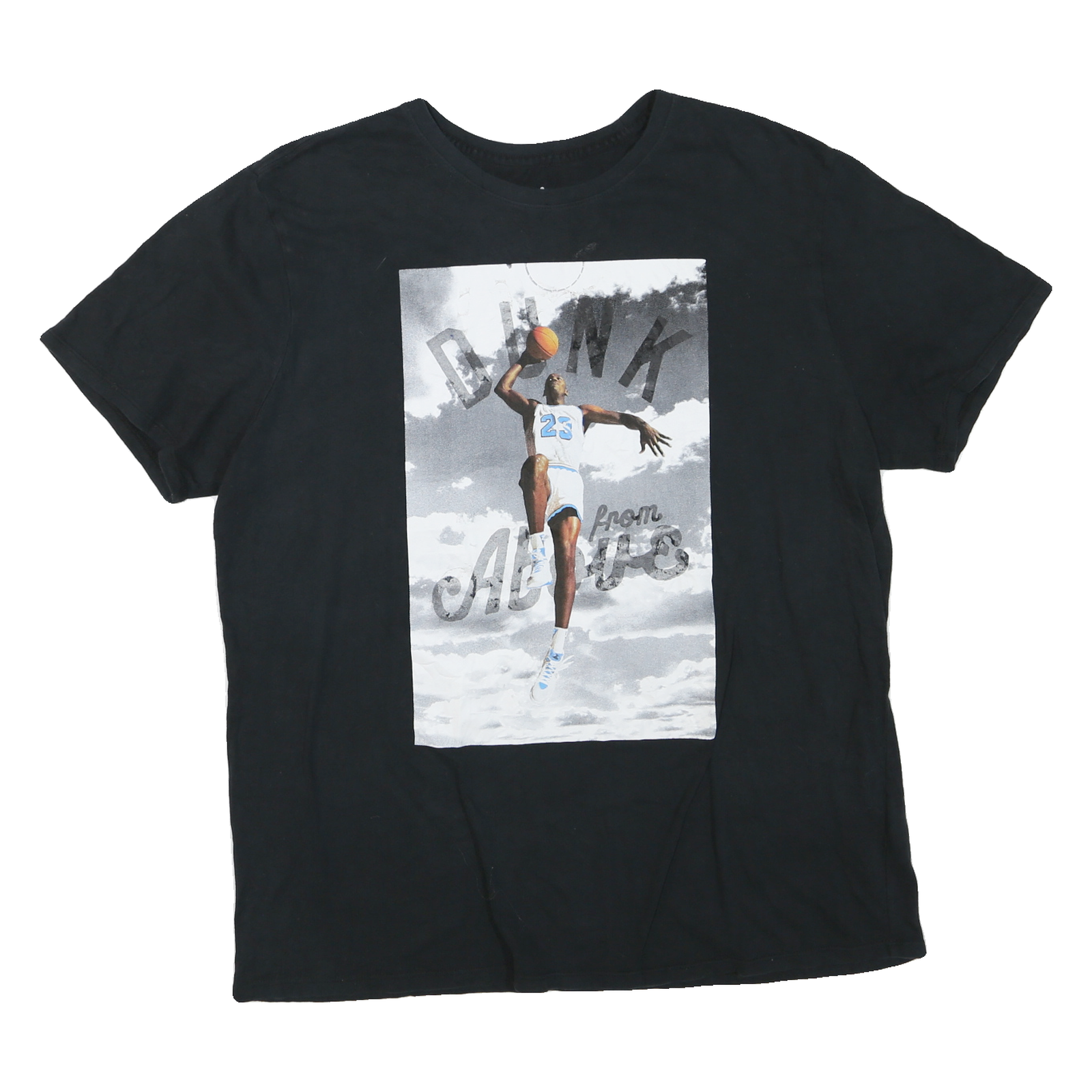 AIR JORDAN Mens Black XL Graphic T-Shirt Short Sleeve Crew Neck Basketball Refurbished - N/A refurbished available on Cerqular
