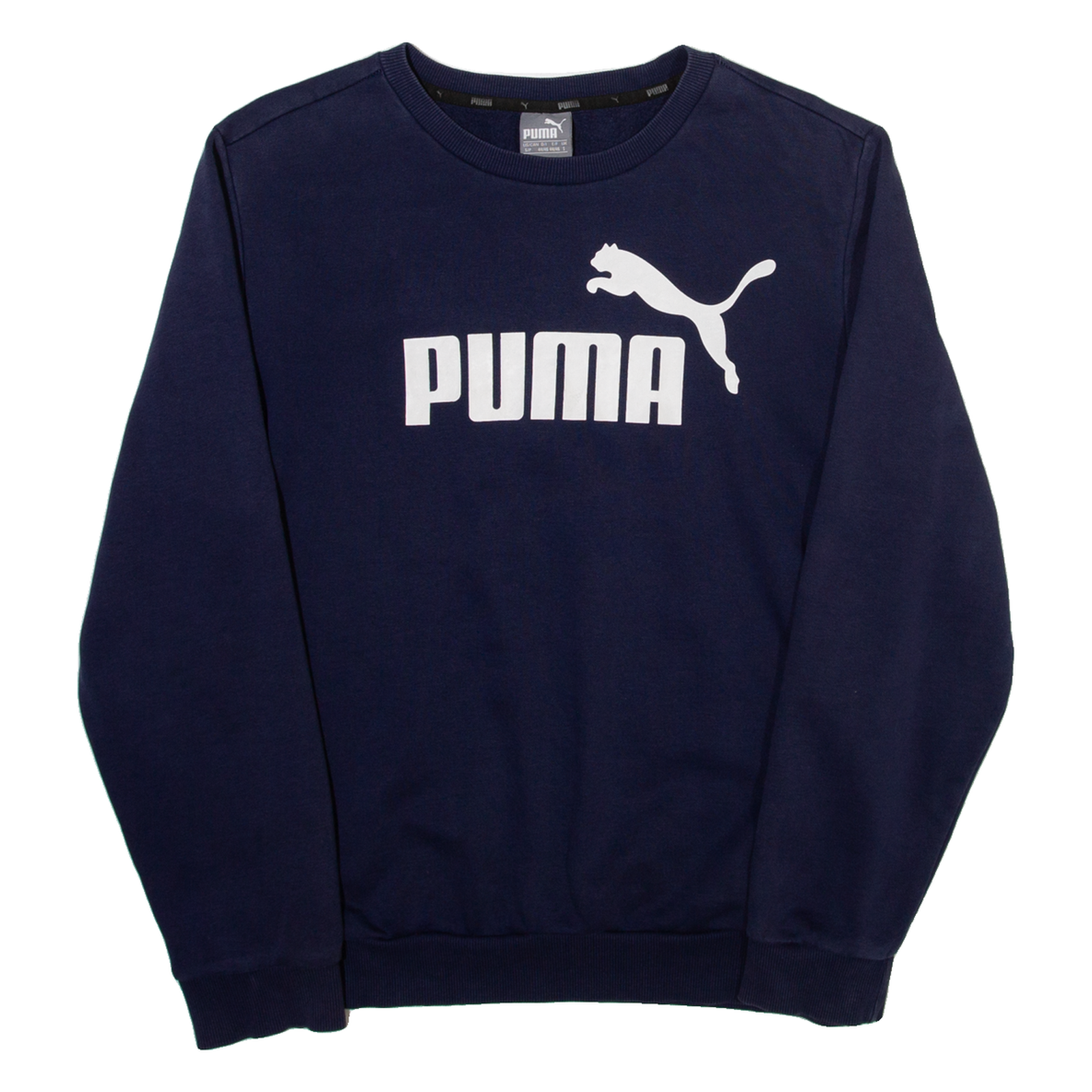 PUMA Mens Sweatshirt Blue Crew Neck S Refurbished - N/A refurbished available on Cerqular