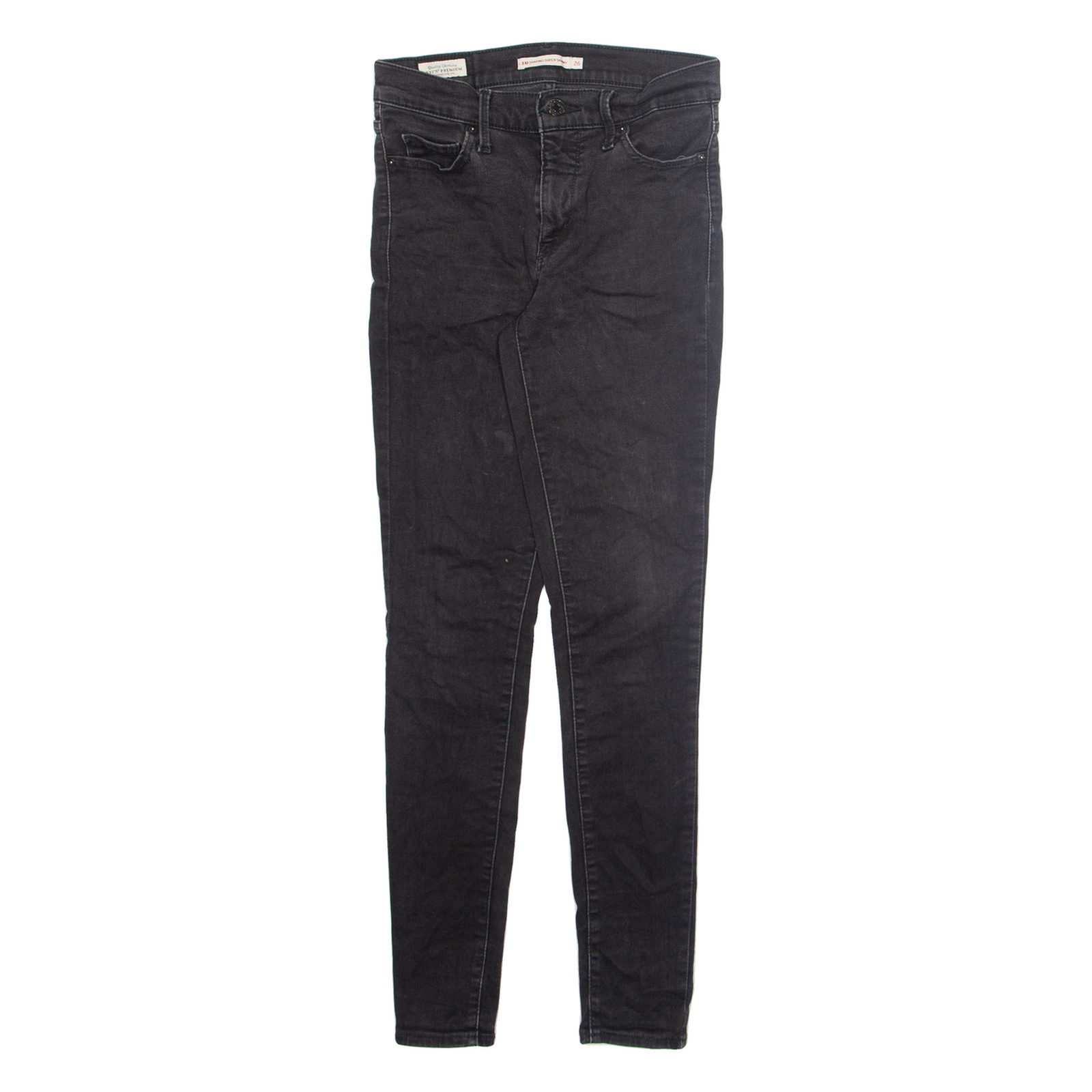 LEVI'S Womens Jeans Grey Slim Skinny W26 L30 Refurbished - N/A refurbished available on Cerqular