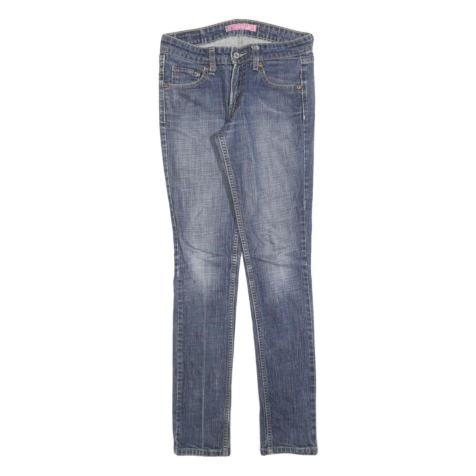 LEVI'S 518 Womens Jeans Blue Slim Skinny Denim Medium W28 L32 Stretch Classic Refurbished - N/A refurbished available on Cerqular