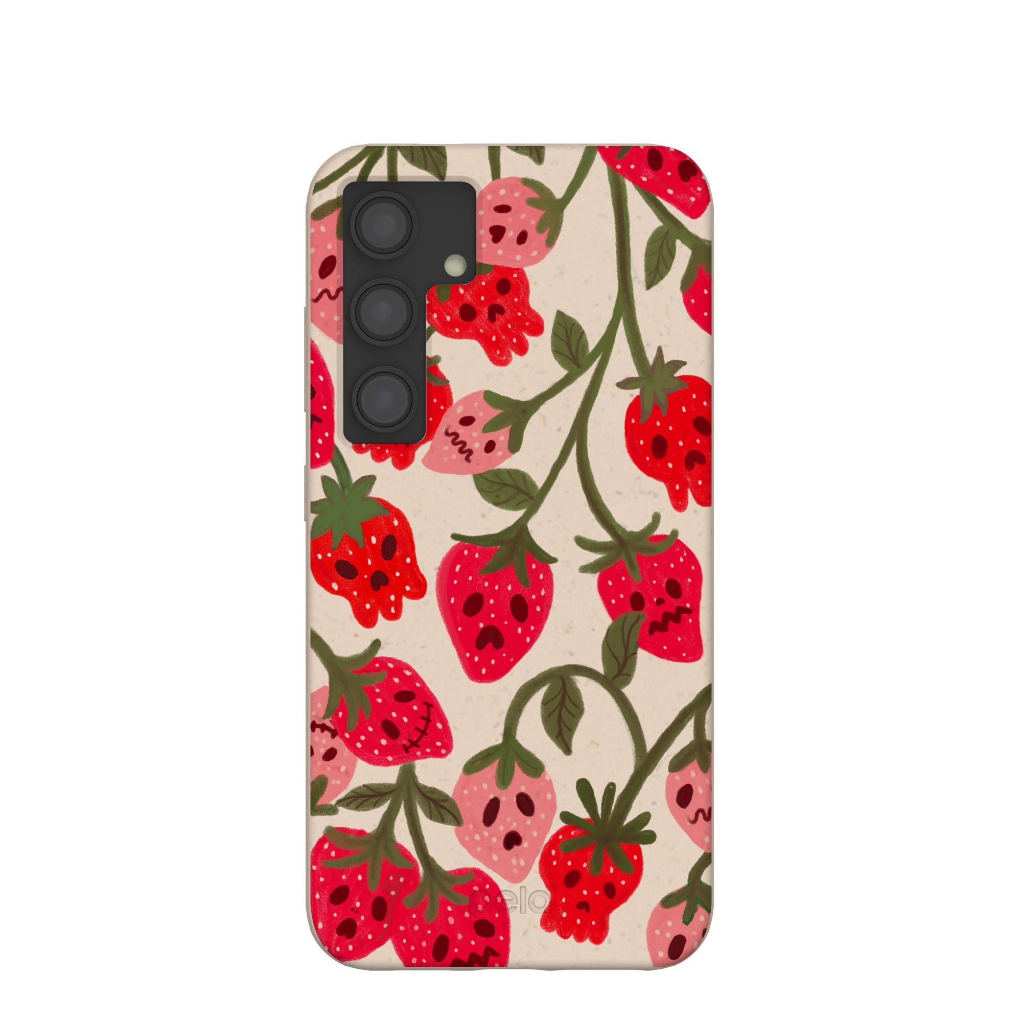 Seashell Strawboories Samsung Galaxy S24 Case Refurbished - Pela Case refurbished available on Cerqular