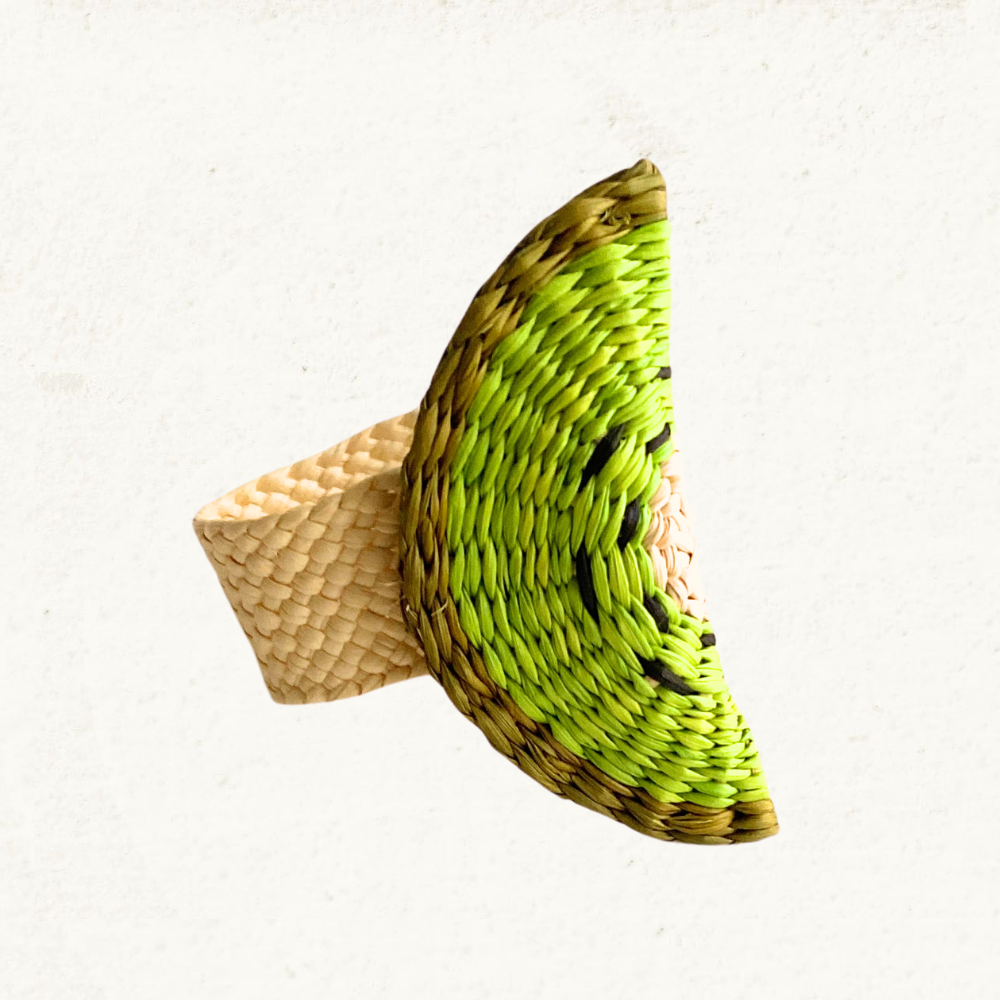 Kiwi Napkin Ring - Made of Iraca Palm - Sold by Set | Pack: Pack of 4 Refurbished - Apalma Handmade refurbished available on Cerqular