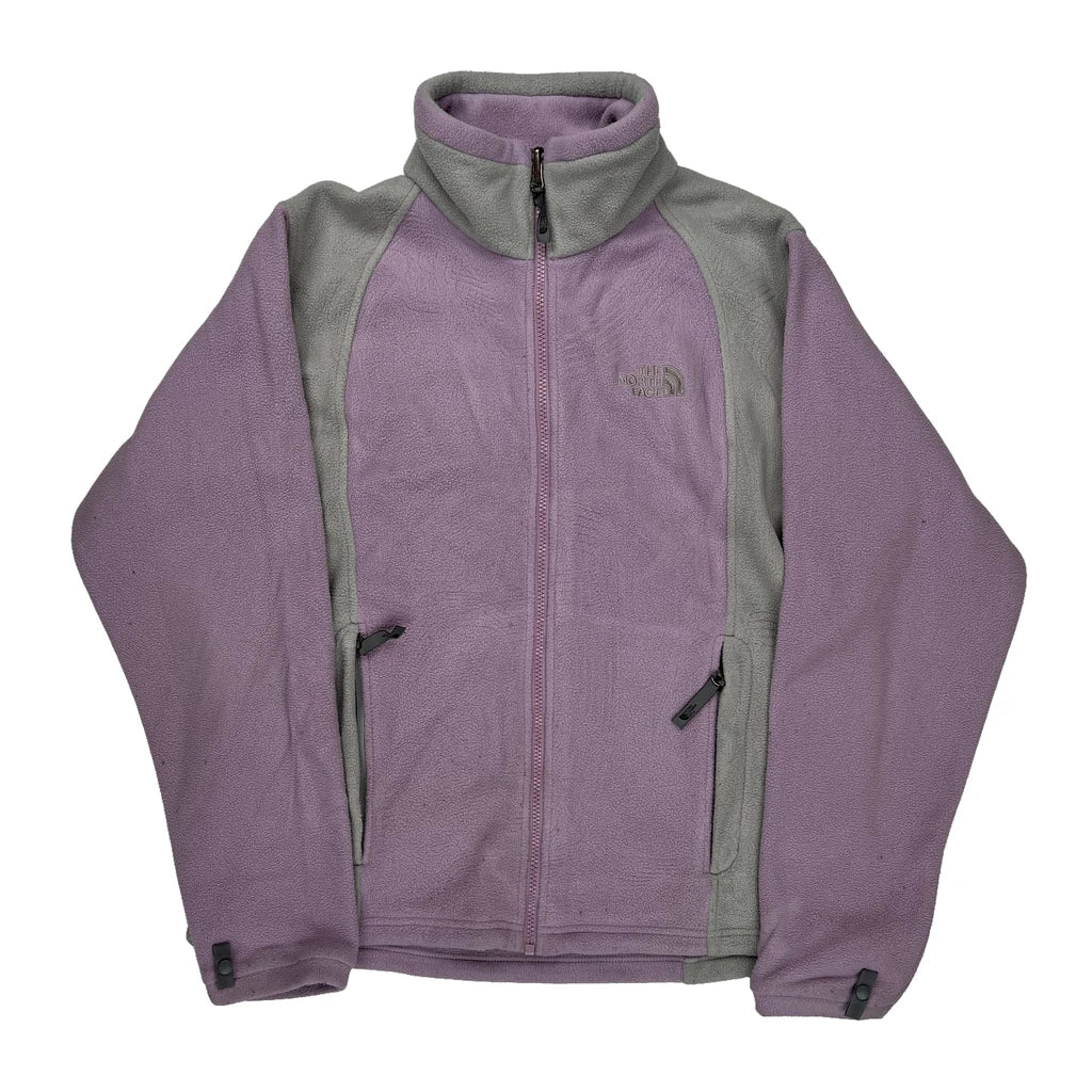 The North Face Fleece Jacket - Large Grey Polyester Refurbished - Thrifted (note: this is a term often used to describe second- refurbished available on Cerqular