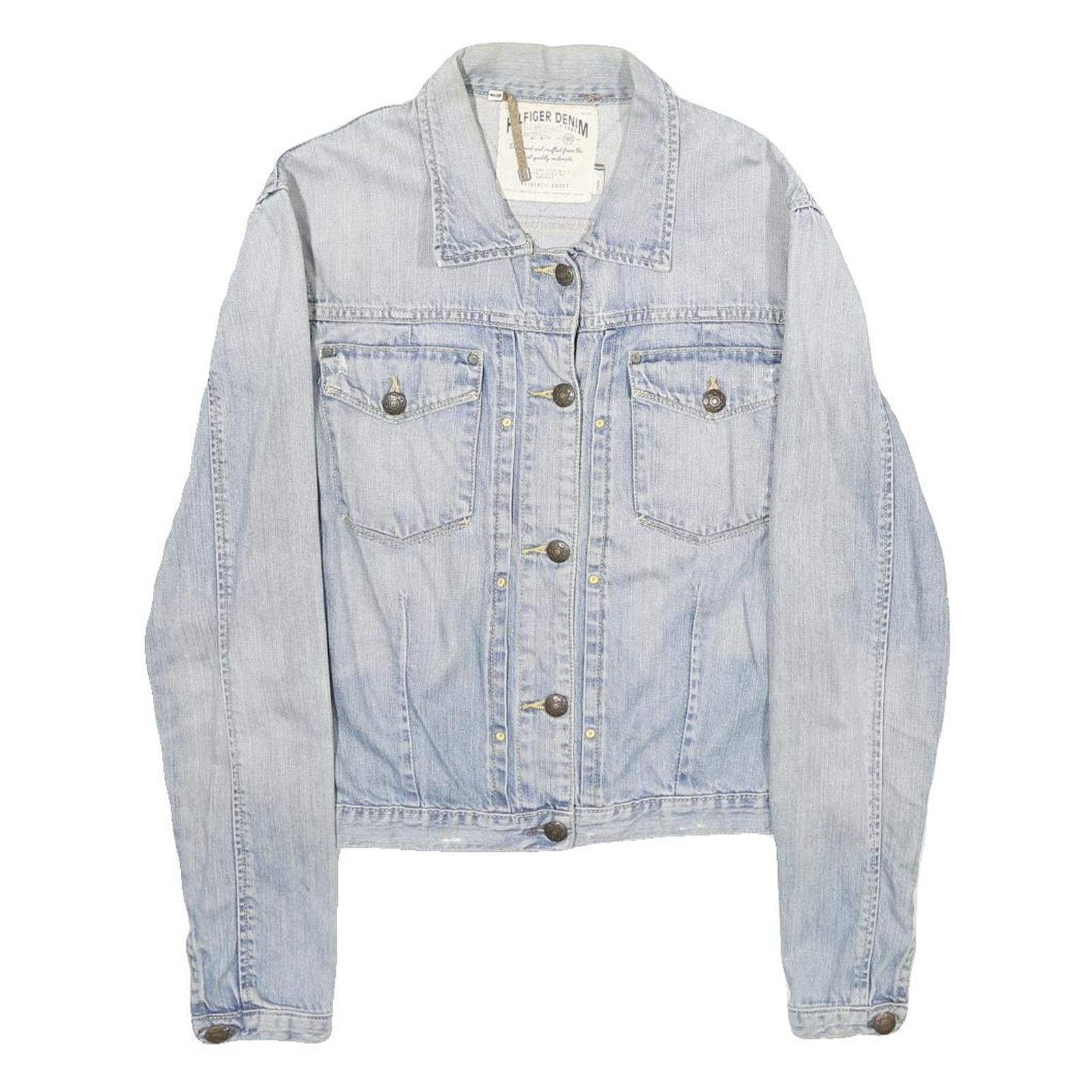 Buy HILFIGER DENIM Womens Blue Cotton Blend Denim Jacket L Button Plain Casual Refurbished - $37.69 HILFIGER DENIM Womens Blue Cotton Blend Denim Jacket L Button Plain Casual Refurbished - N/A refurbished available on Cerqular