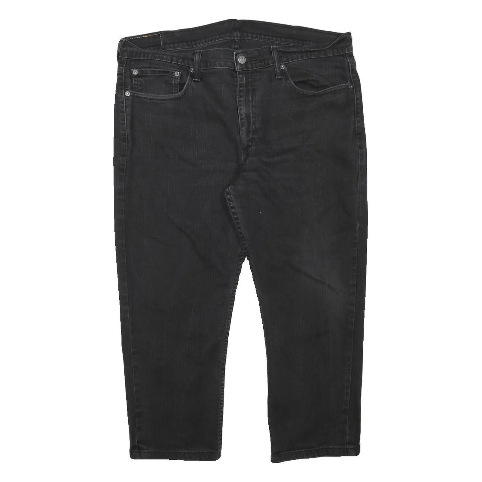 LEVI'S Mens Jeans Black Regular Straight Denim Medium W36 L22 Classic Zip Cotton Refurbished - N/A refurbished available on Cerqular