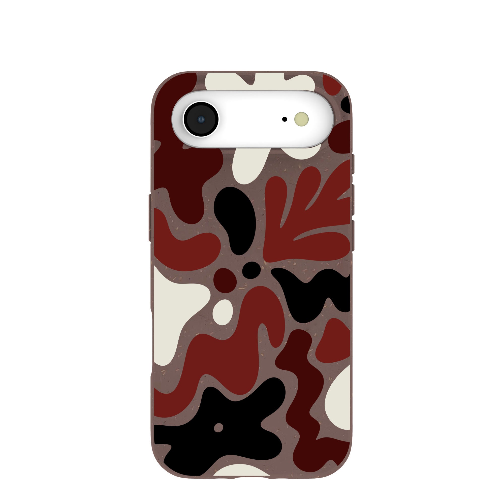Chocolate Brown Earthy Curves iPhone Air Case | MagSafe Compatibility: Without MagSafe Refurbished - Pela Case refurbished available on Cerqular