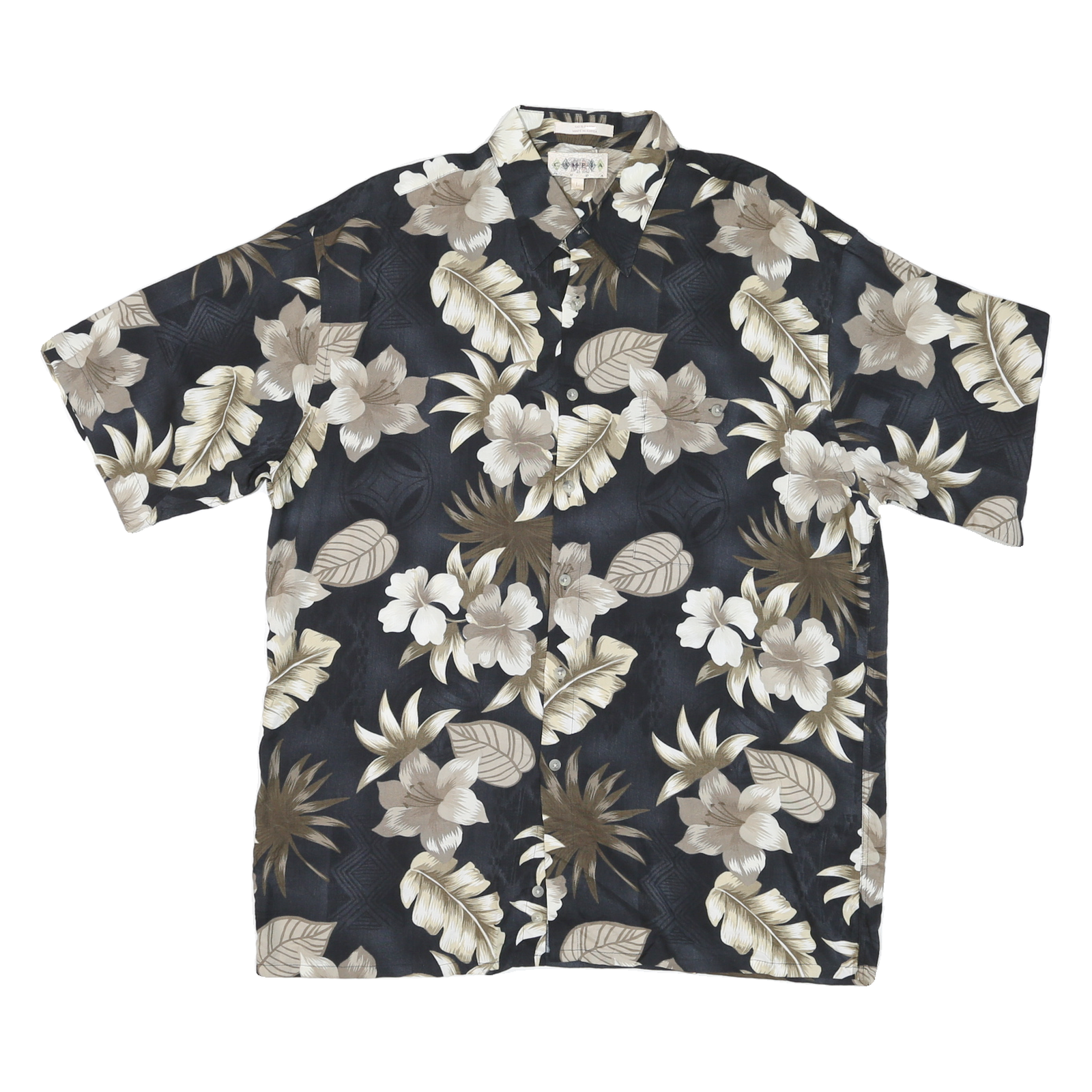 Buy CAMPIA Mens Black & Brown Floral Rayon Shirt L Casual Summer Beachwear Refurbished - $15.59 CAMPIA Mens Black & Brown Floral Rayon Shirt L Casual Summer Beachwear Refurbished - N/A refurbished available on Cerqular