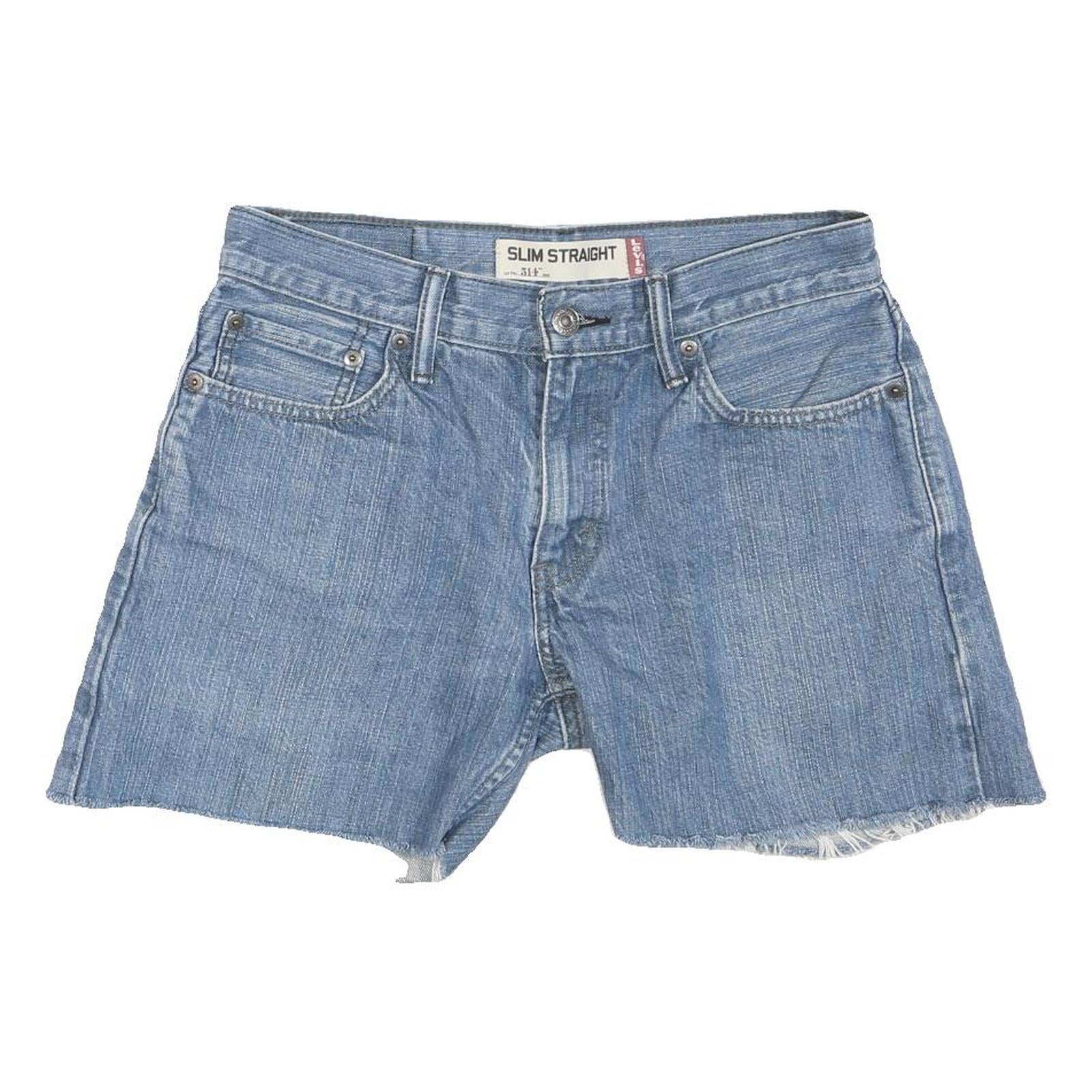 Buy LEVI'S Womens Denim Blue Slim Straight Shorts M W30 Casual Cotton Blend Refurbished - $25.99 LEVI'S Womens Denim Blue Slim Straight Shorts M W30 Casual Cotton Blend Refurbished - N/A refurbished available on Cerqular