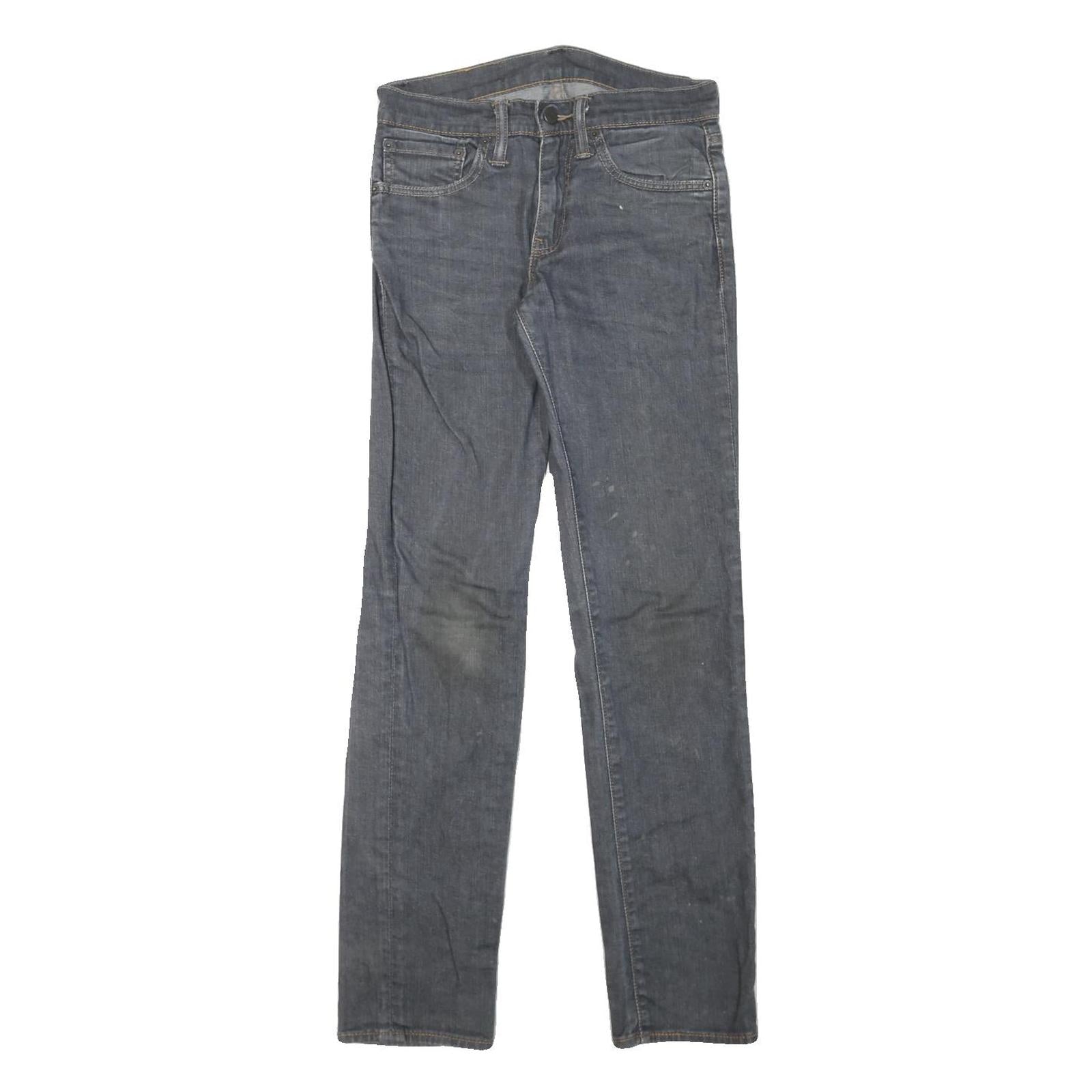 LEVI'S 511 Mens Jeans Blue Slim Skinny Denim Raw W28 L32 Zip Cotton Blend Refurbished - N/A refurbished available on Cerqular