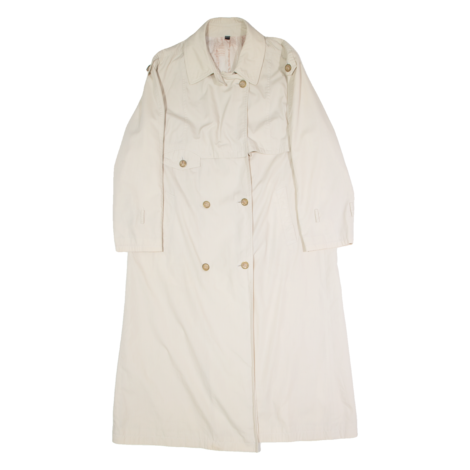 C&A Womens Trench Coat Beige 90s L Refurbished - N/A refurbished available on Cerqular