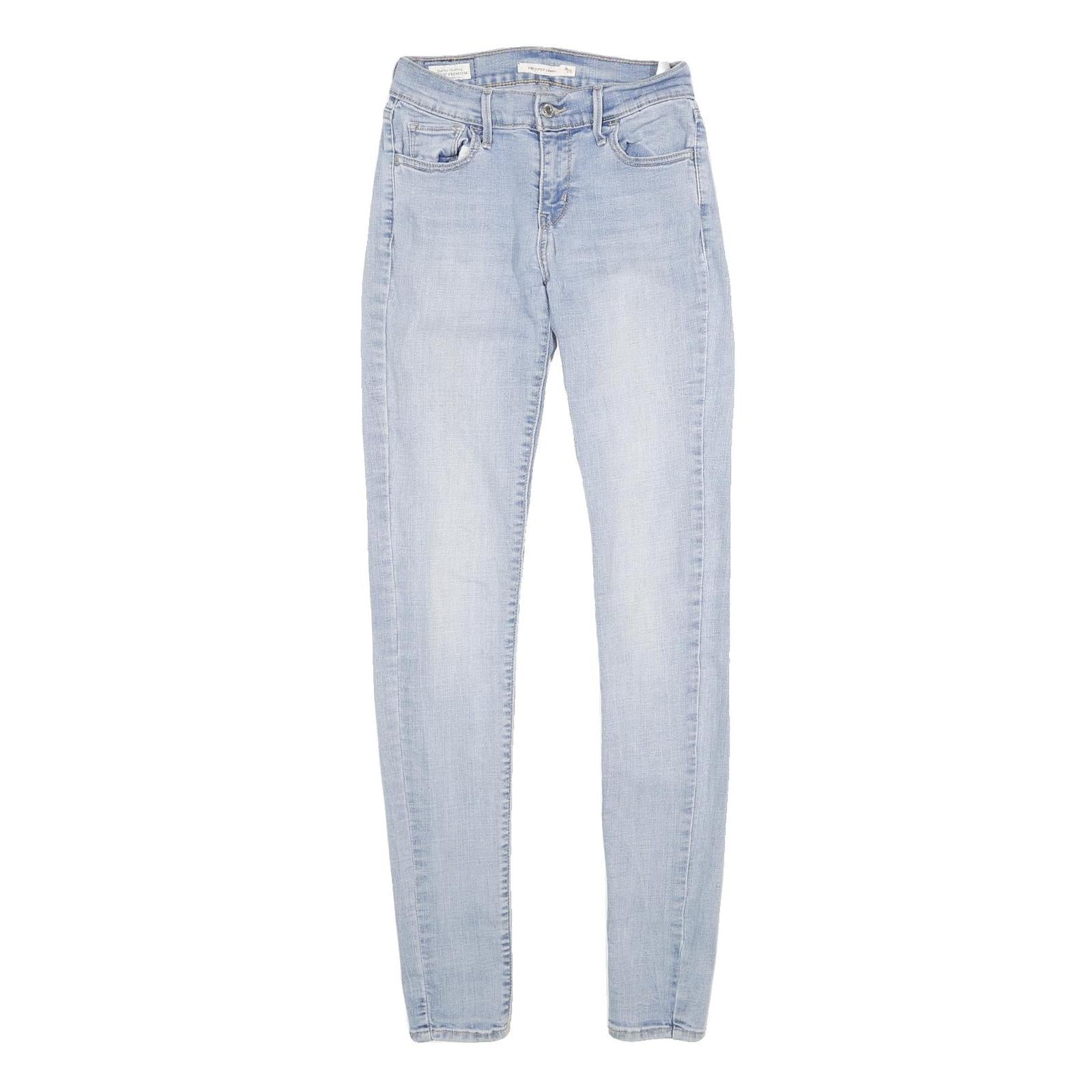 LEVI'S 710 SUPER SKINNY BIG E Womens Jeans Light Blue Slim Skinny Denim W26 L32 Refurbished - N/A refurbished available on Cerqular