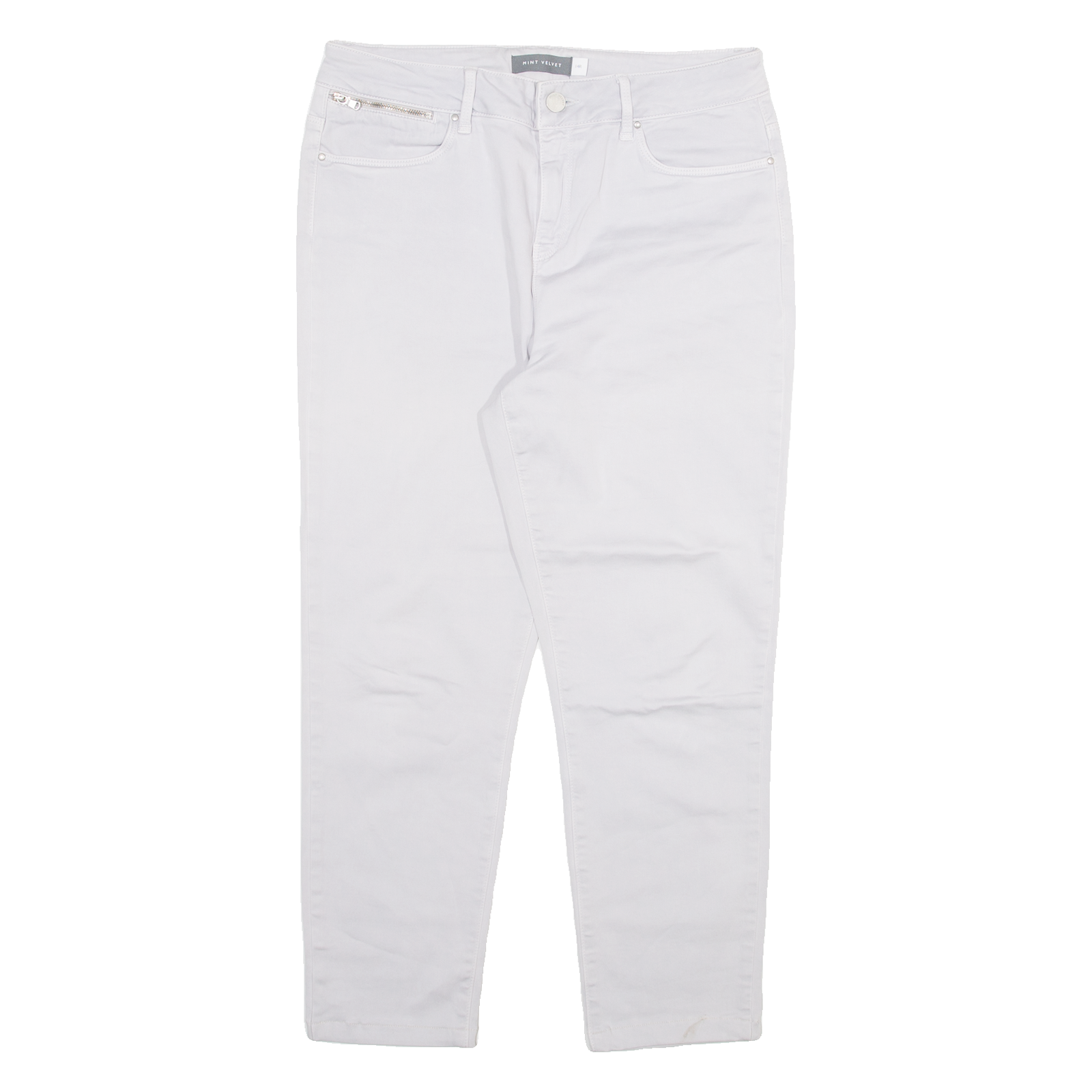 MINT VELVET Womens Trousers Grey Relaxed Tapered W30 L24 Refurbished - N/A refurbished available on Cerqular