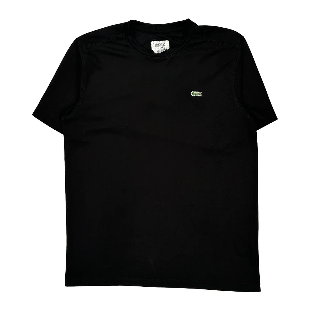 Buy Lacoste T-Shirt - Large Black Cotton Refurbished - $26.79 Lacoste T-Shirt - Large Black Cotton Refurbished - Thrifted (note: this is a term often used to describe second- refurbished available on Cerqular