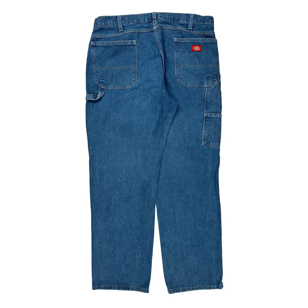 Dickies Carpenter Jeans - 36W 31L Blue Denim Refurbished - Thrifted (note: this is a term often used to describe second- refurbished available on Cerqular