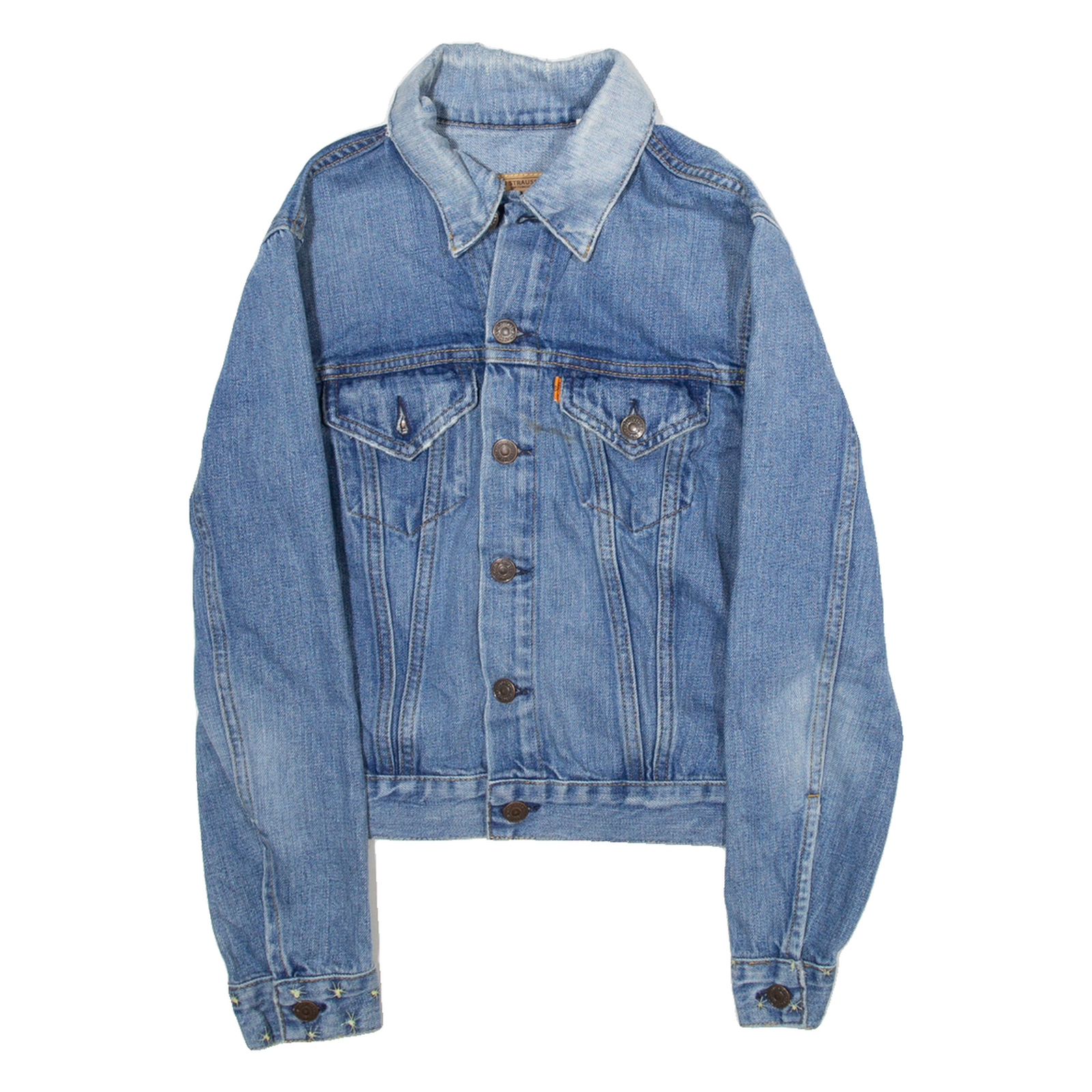 LEVI'S Mens Denim Jacket Blue XS Refurbished - N/A refurbished available on Cerqular