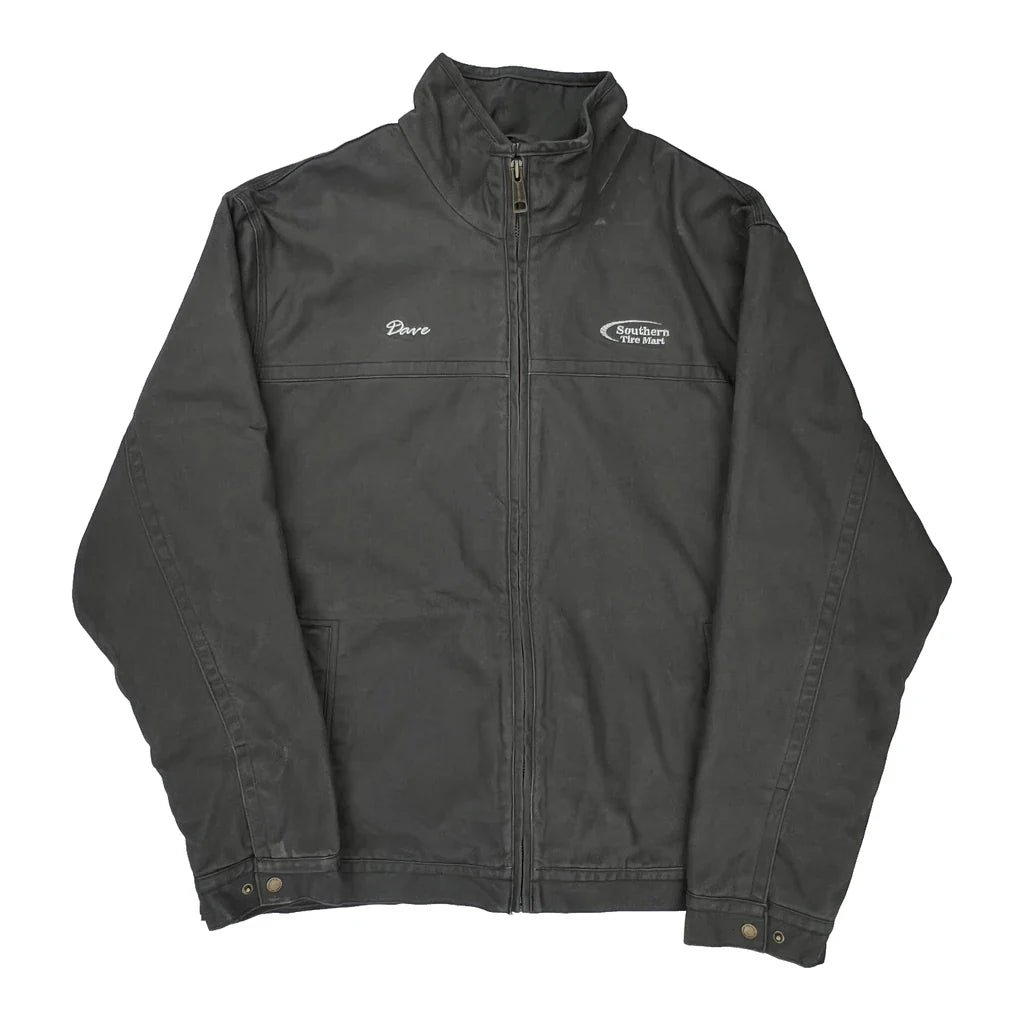 Southern Tire Mart Logo Dri-Duck Tall Jacket - XL Black Cotton Refurbished - Thrifted (note: this is a term often used to describe second- refurbished available on Cerqular
