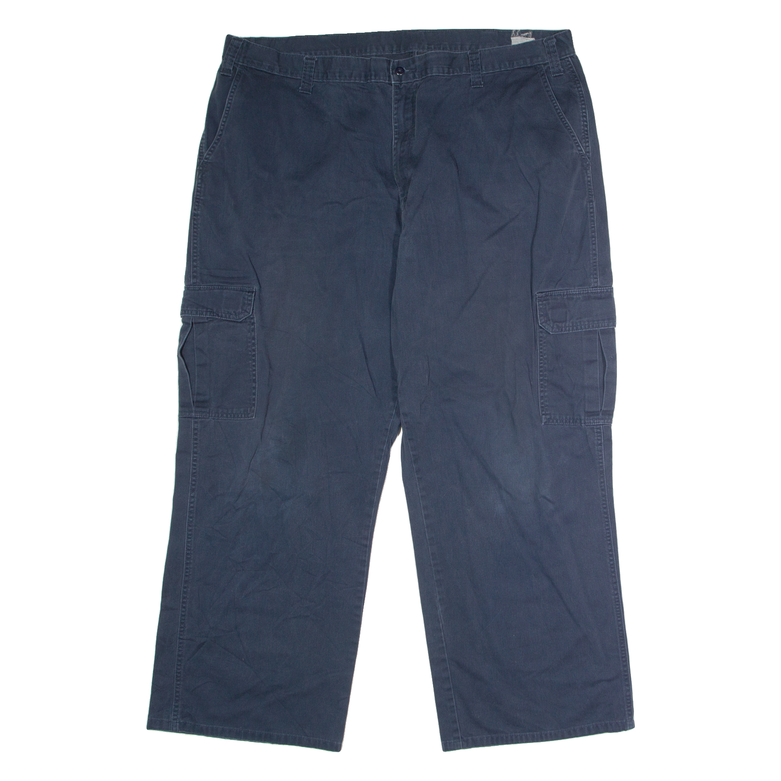 DICKIES Workwear Cargo Mens Twill Trousers Blue Regular Straight W42 L29 Refurbished - N/A refurbished available on Cerqular