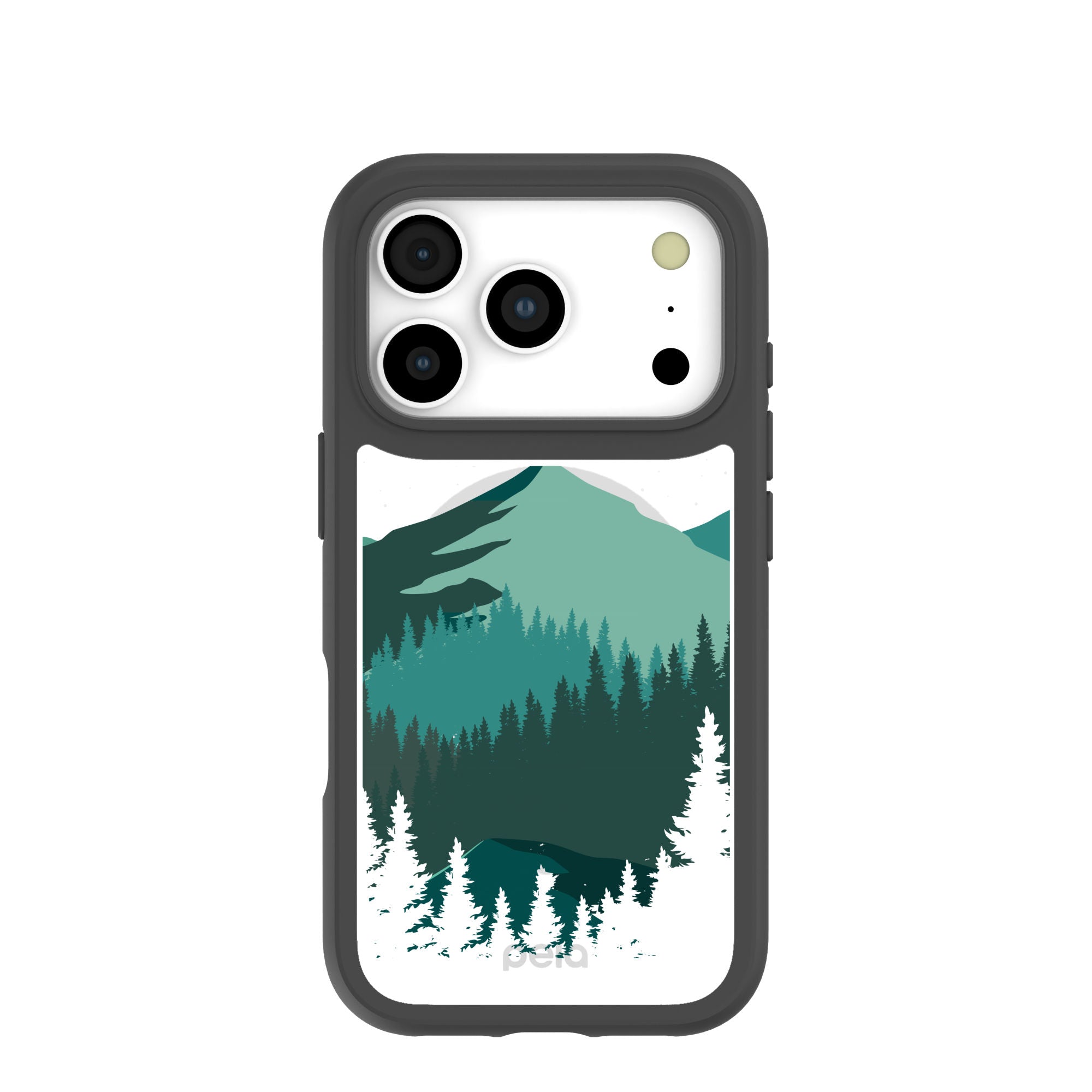 Clear Boreal iPhone 17 Pro Case With Noir Ridge (MagSafe included) Refurbished - Pela Case refurbished available on Cerqular