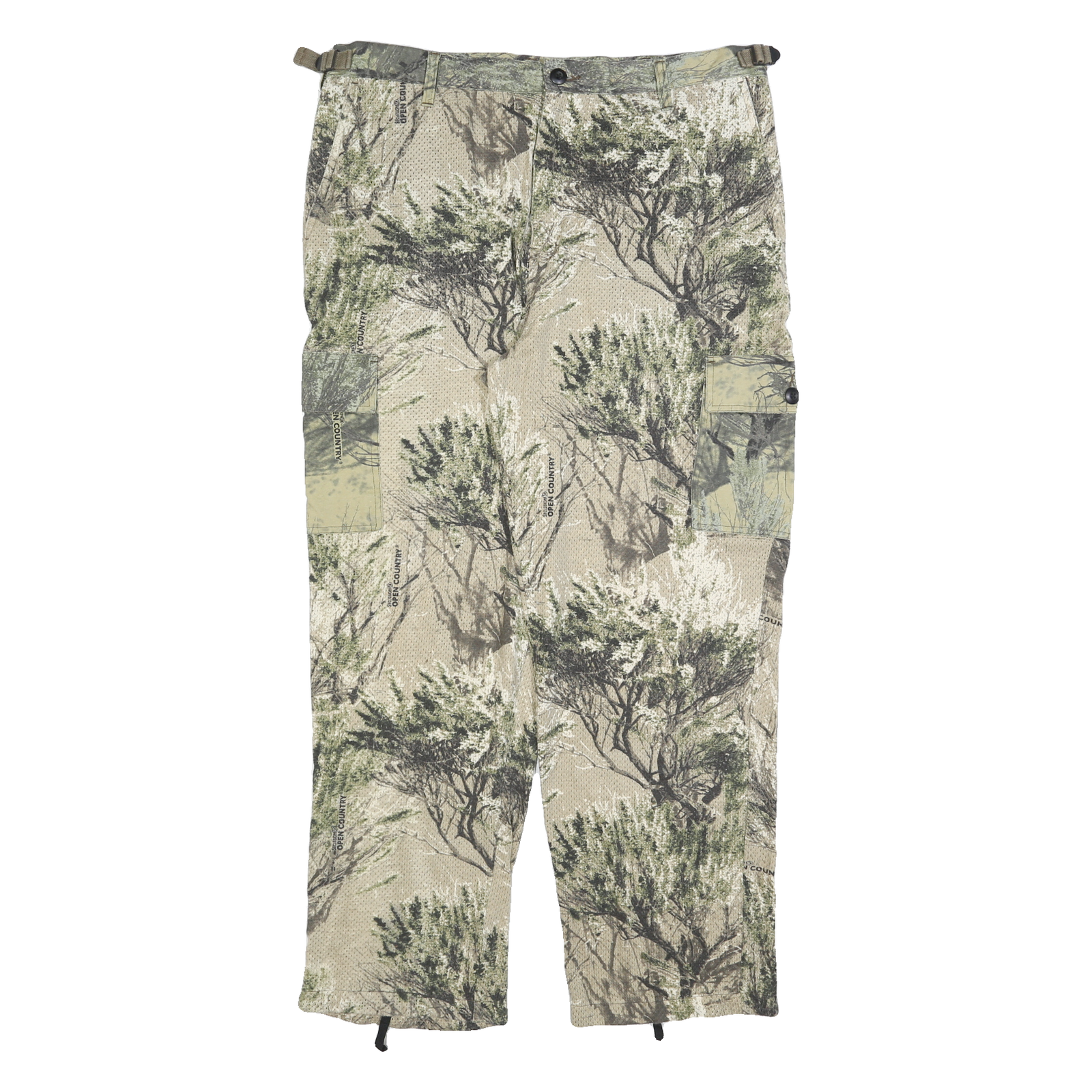 Mens Beige Polyester Blend Relaxed Straight Cargo Trousers W38 L30 Outdoor Refurbished - N/A refurbished available on Cerqular
