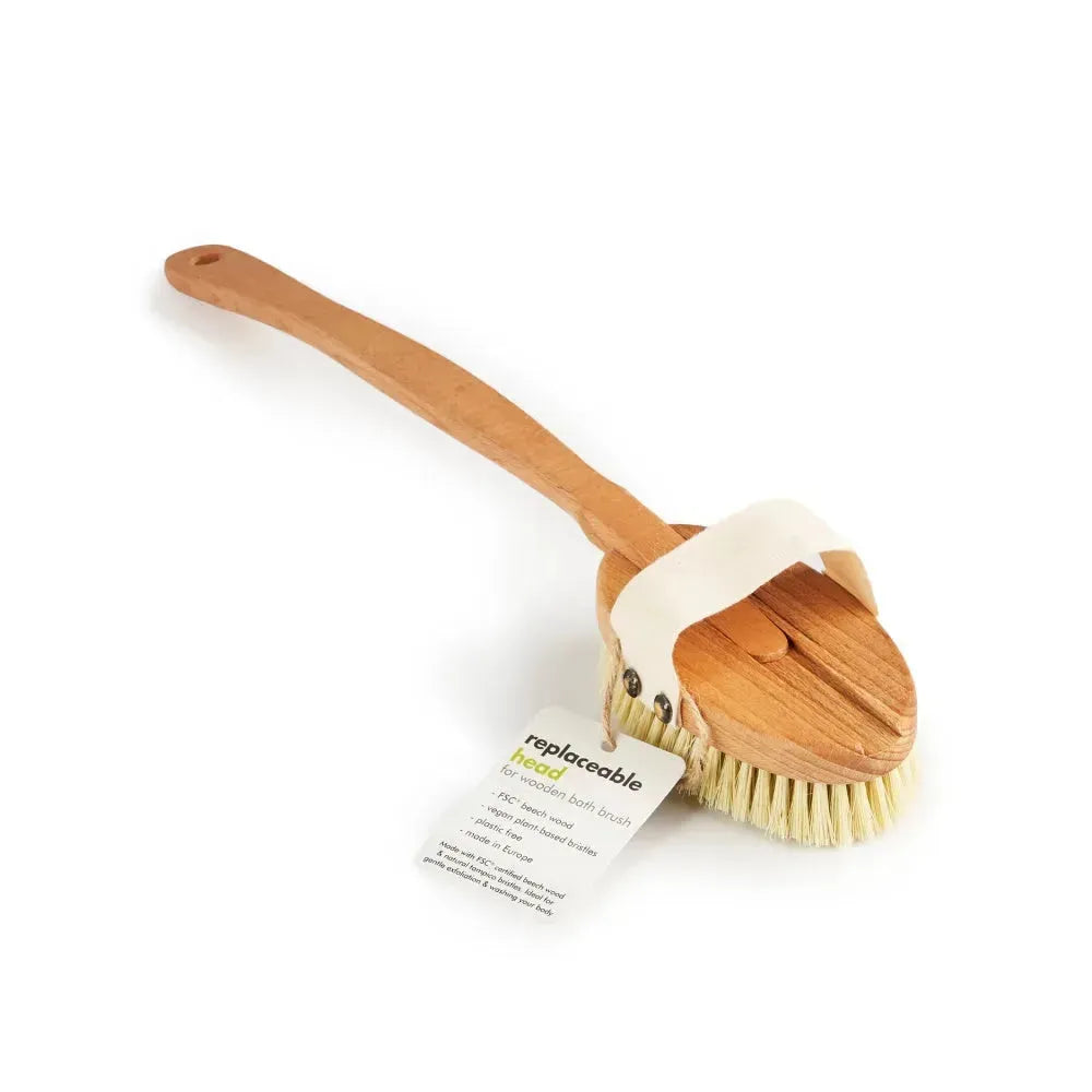 Buy Wooden Bath Brush with a Replacement Head (FSC 100%) | Style: Bath Brush with Head Refurbished - $14.00 Wooden Bath Brush with a Replacement Head (FSC 100%) | Style: Bath Brush with Head Refurbished - ecoLiving refurbished available on Cerqular