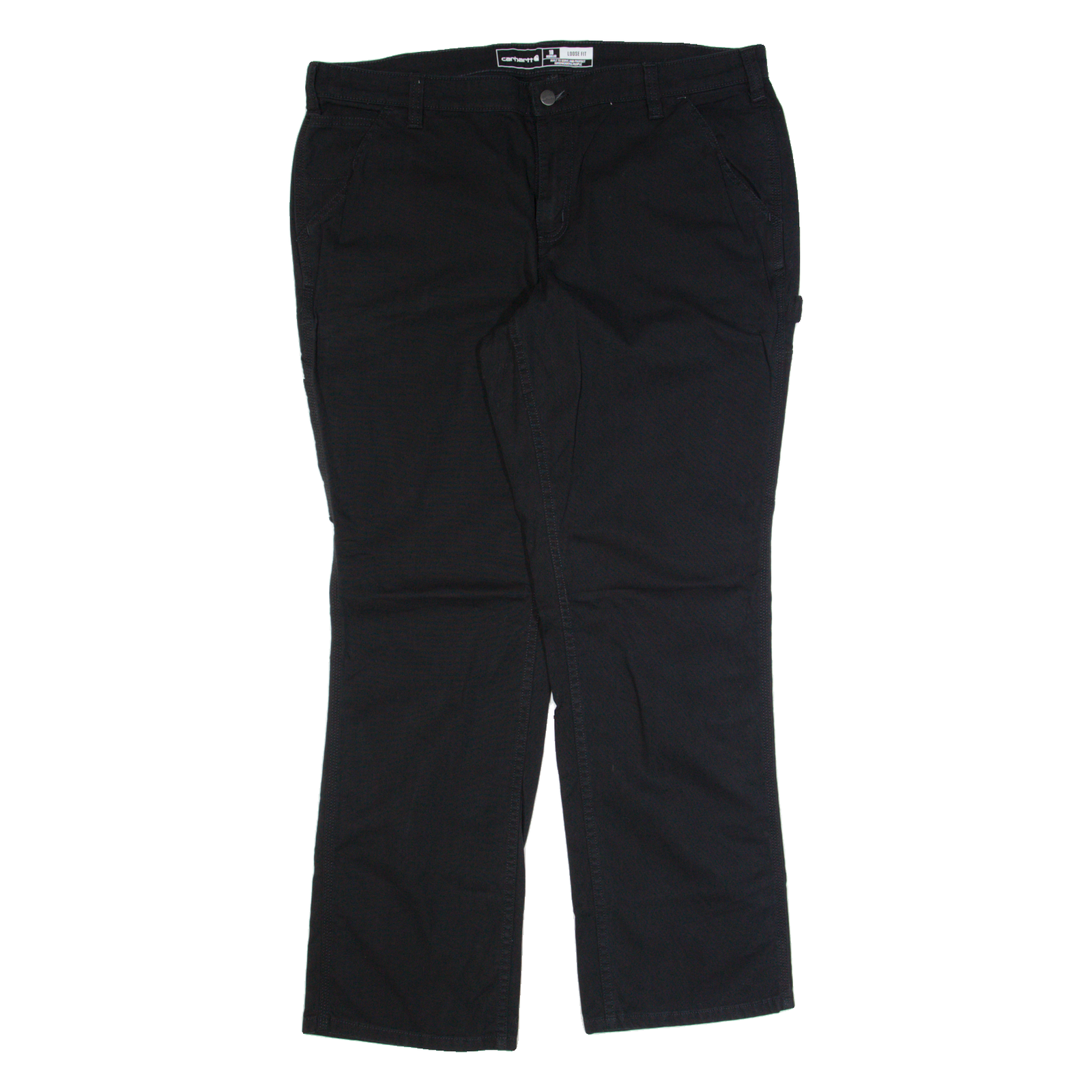 CARHARTT Workwear Womens Trousers Black Loose Straight W38 L32 Refurbished - N/A refurbished available on Cerqular