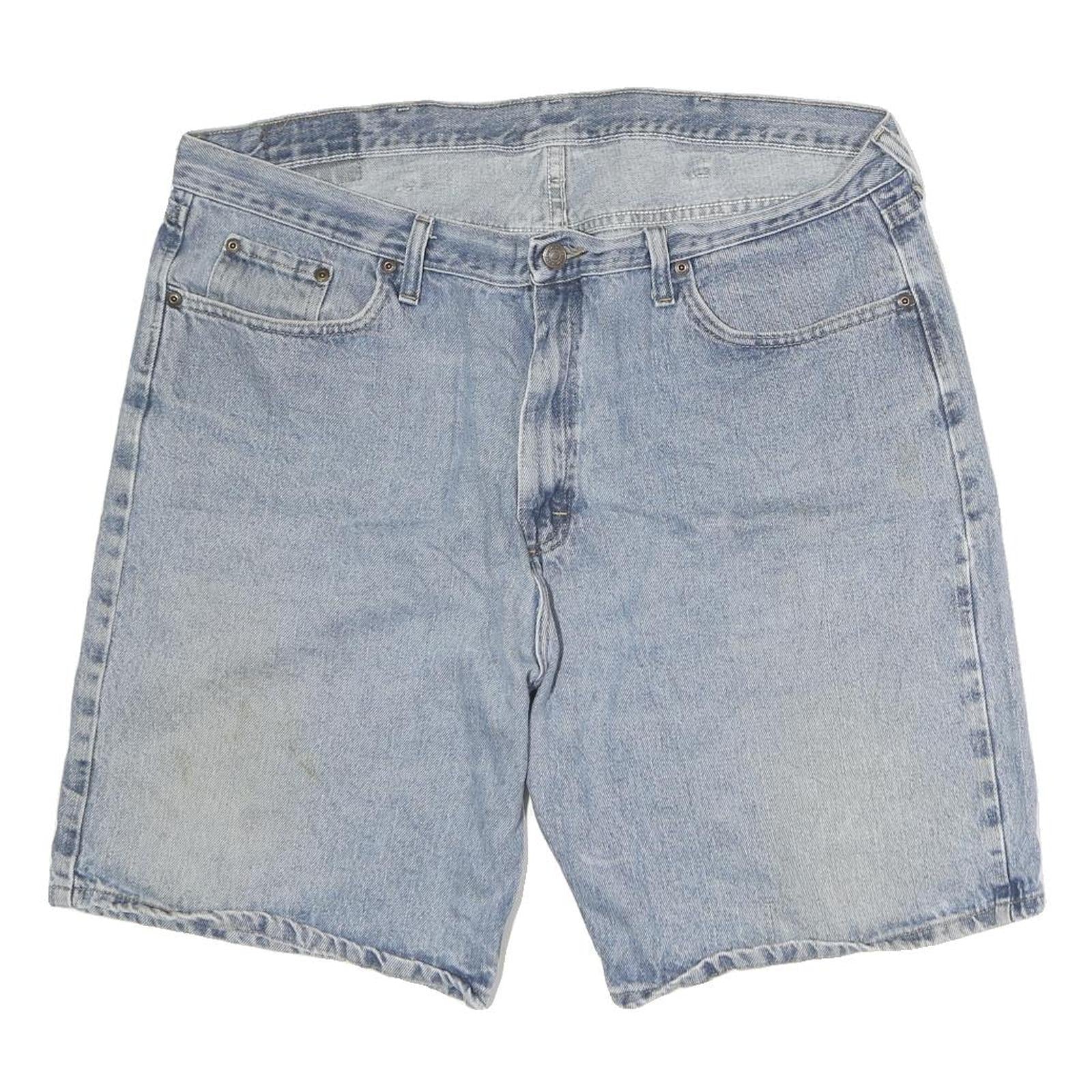 WRANGLER Mens Denim Blue Shorts XL W40 Classic Fit Cotton Casual Refurbished - N/A refurbished available on Cerqular