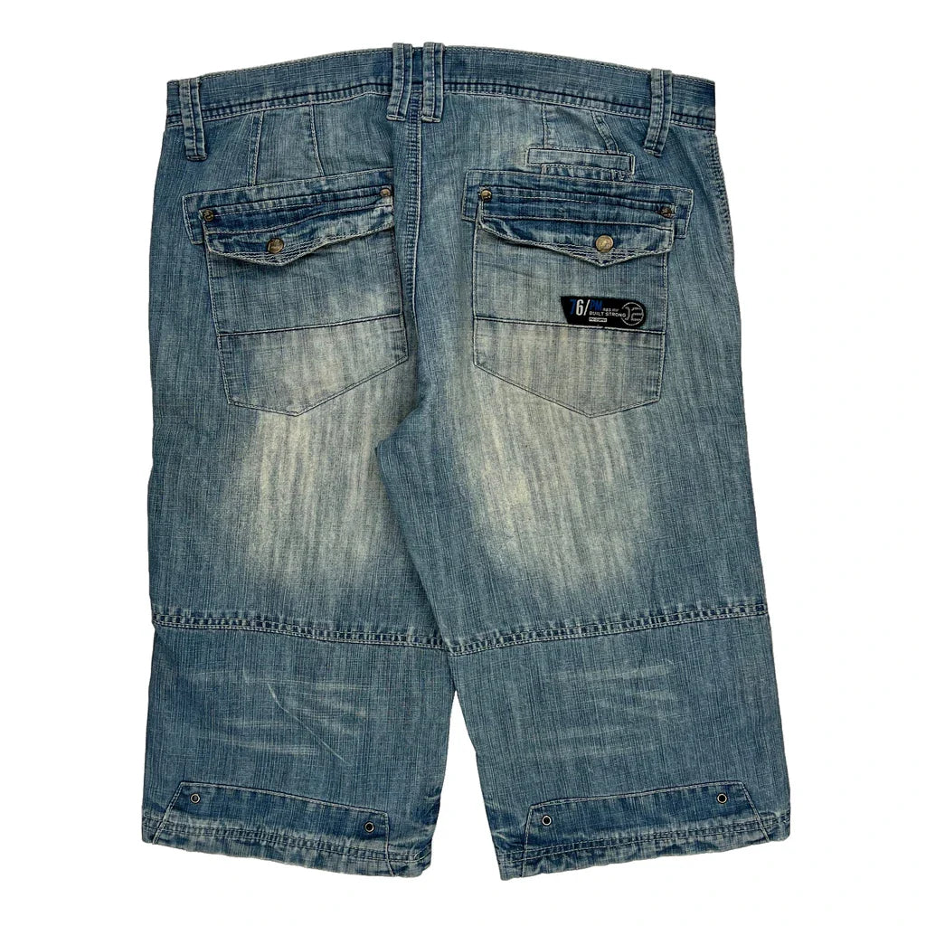 Buy Private Member Hip Hop Denim Shorts - 34W 12L Light Wash Denim Refurbished - $60.29 Private Member Hip Hop Denim Shorts - 34W 12L Light Wash Denim Refurbished - Thrifted (note: this is a term often used to describe second- refurbished available on Cerqular