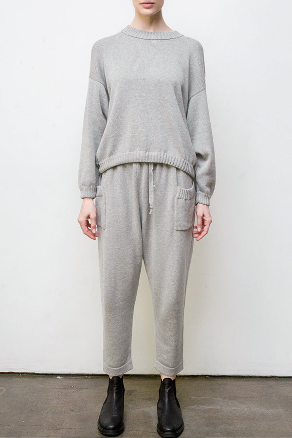 Mimi Hand-Loomed Knit Set - Grey | Size: medium Refurbished - N/A (Note: There is no well-known brand called "AR refurbished available on Cerqular