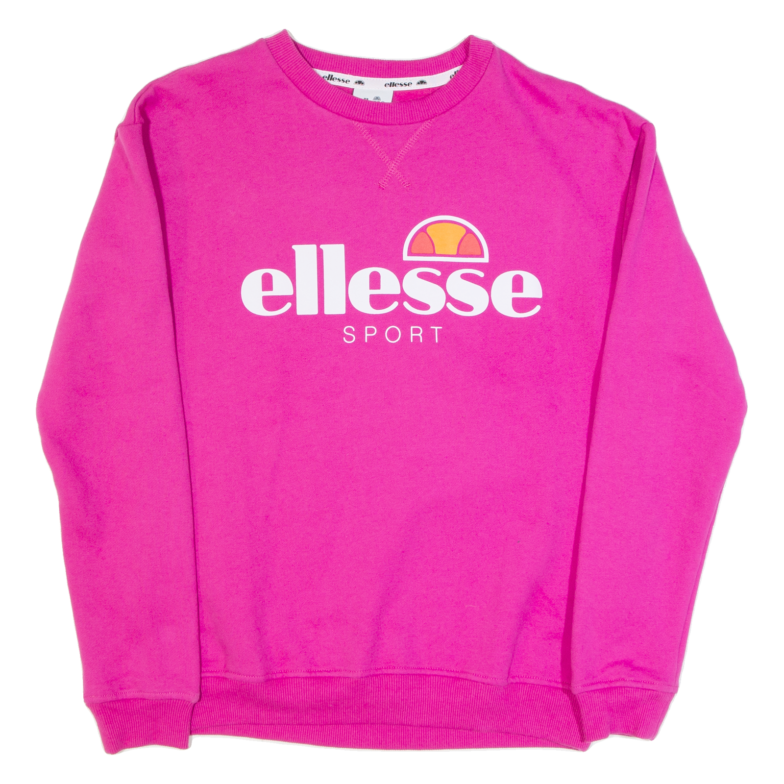 ELLESSE Womens Sweatshirt Pink UK 8 Refurbished - N/A refurbished available on Cerqular