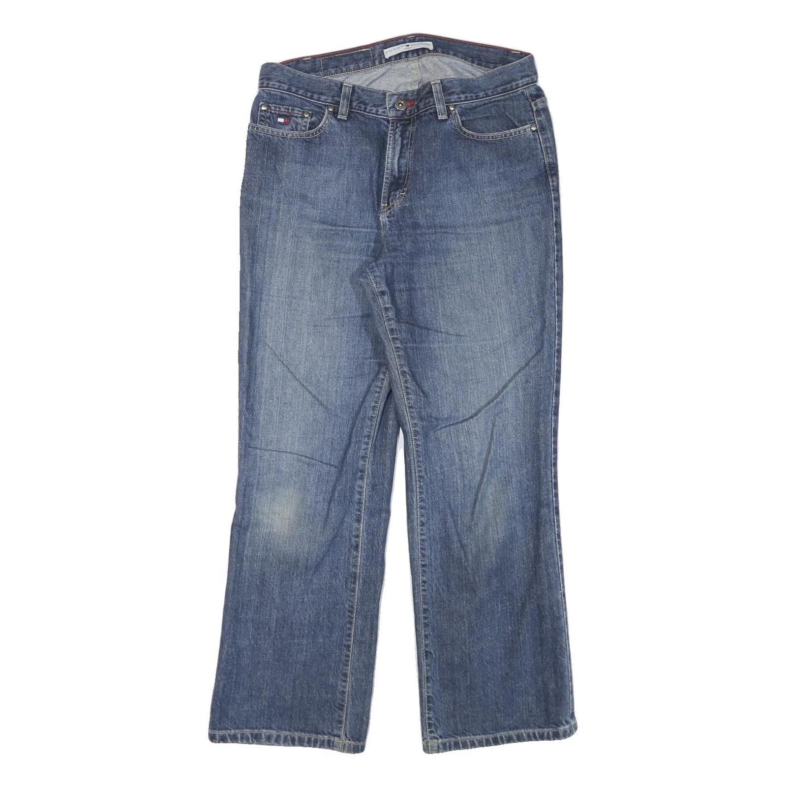 TOMMY HILFIGER Womens Jeans Blue Regular Straight Denim Medium W31 L28 Classic Refurbished - N/A refurbished available on Cerqular