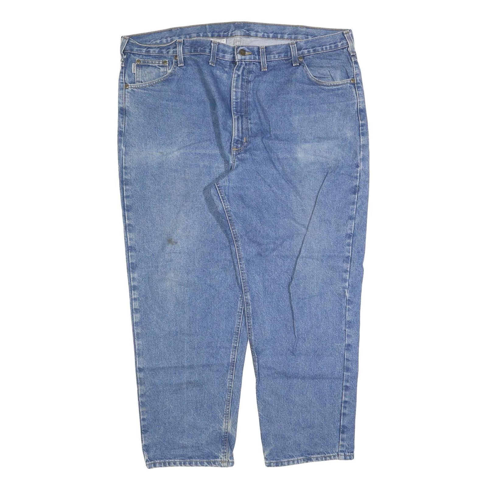 CARHARTT Mens Jeans Blue Relaxed Straight Denim Medium W46 L30 Workwear Durable Refurbished - N/A refurbished available on Cerqular