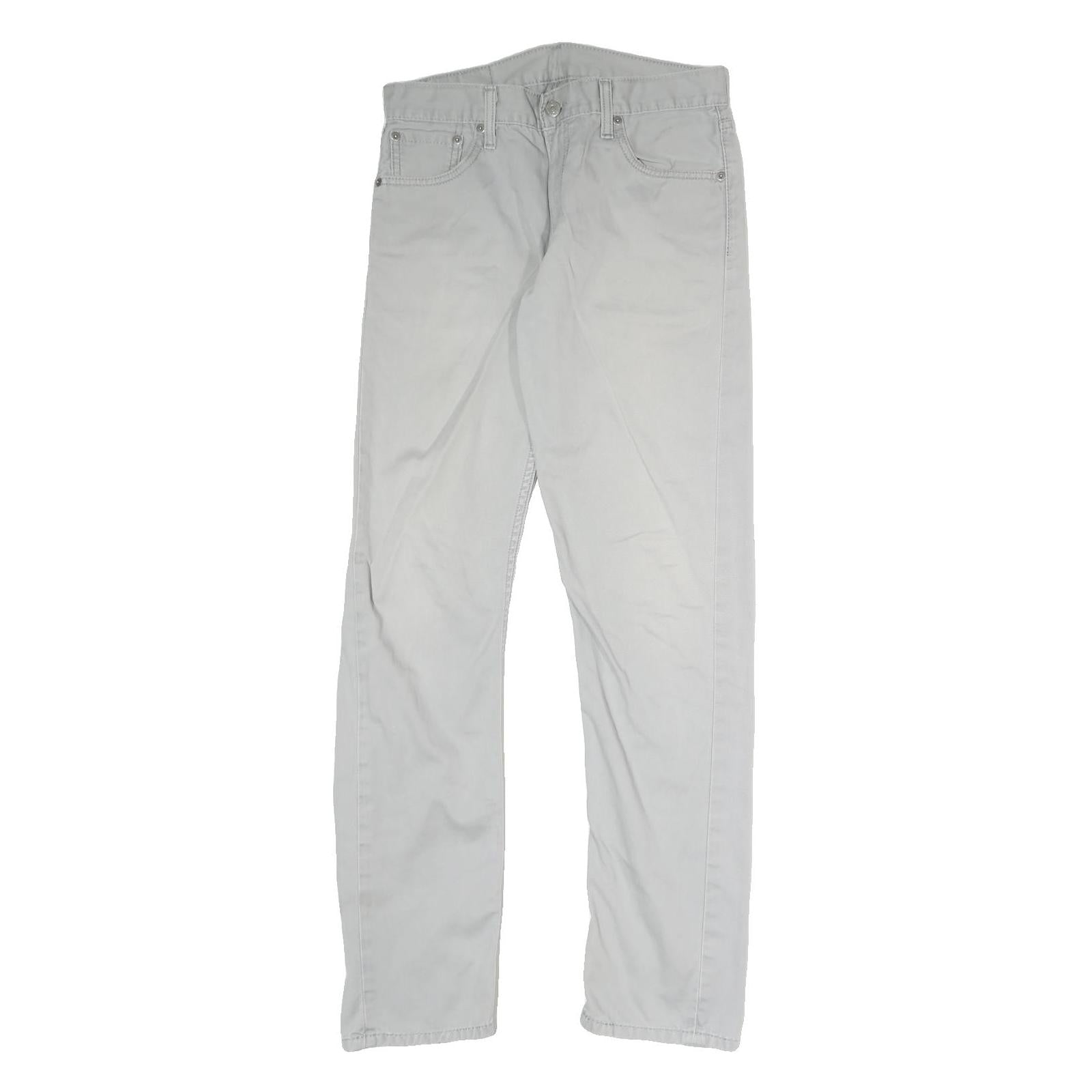 LEVI'S Mens Cotton White Slim Skinny Trousers W29 L32 Comfortable Casual Zip Refurbished - N/A refurbished available on Cerqular