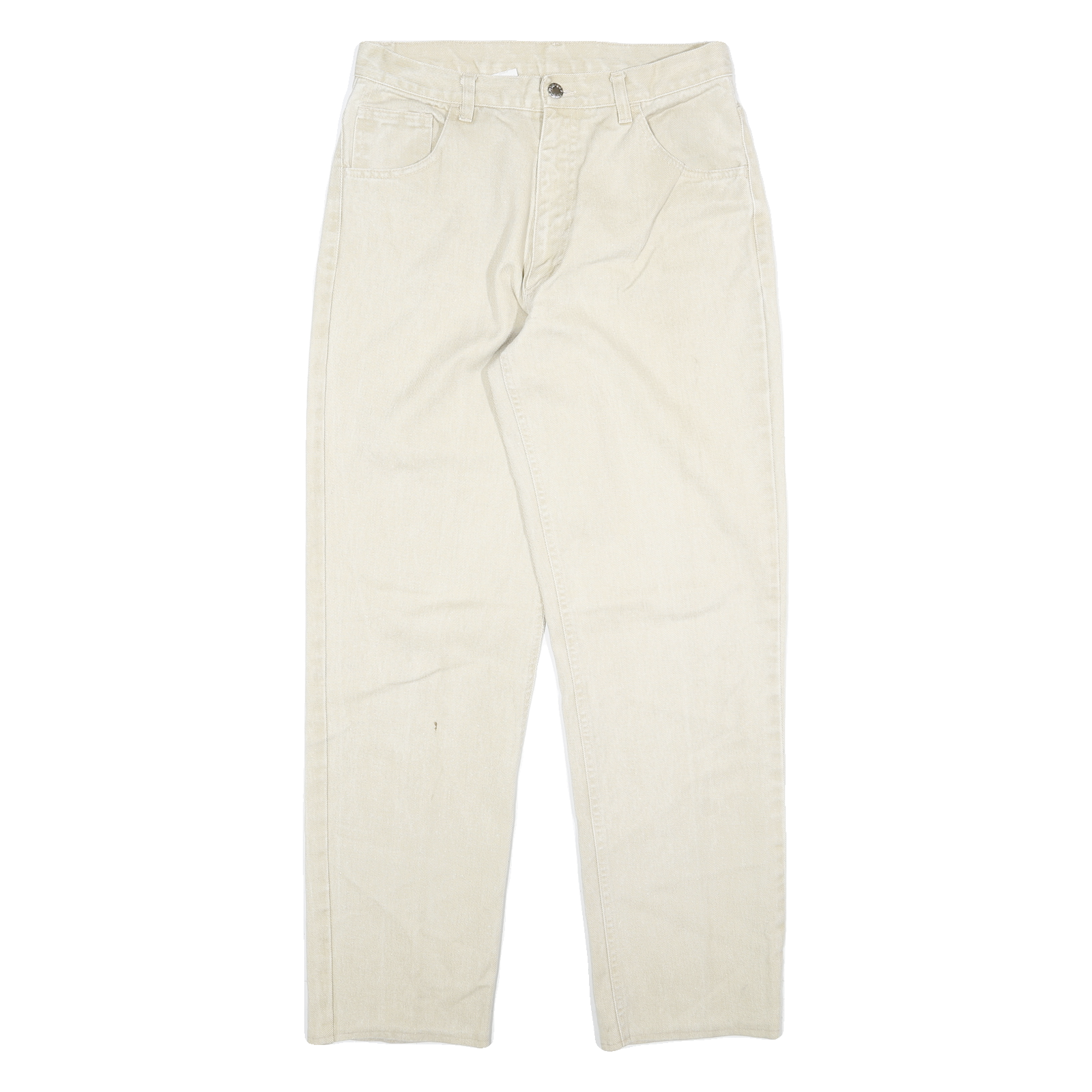 SINFUL Mens Beige Relaxed Fit Straight Leg Cotton Denim Light W28 L29 Casual Zip Refurbished - N/A refurbished available on Cerqular