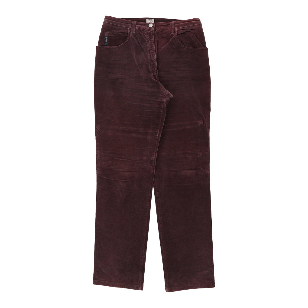 Armani Jeans Trousers - 30W UK 12 Burgundy Cotton | Size: UK 12 Refurbished - N/A (Preloved Designer is not a specific brand, it refurbished available on Cerqular