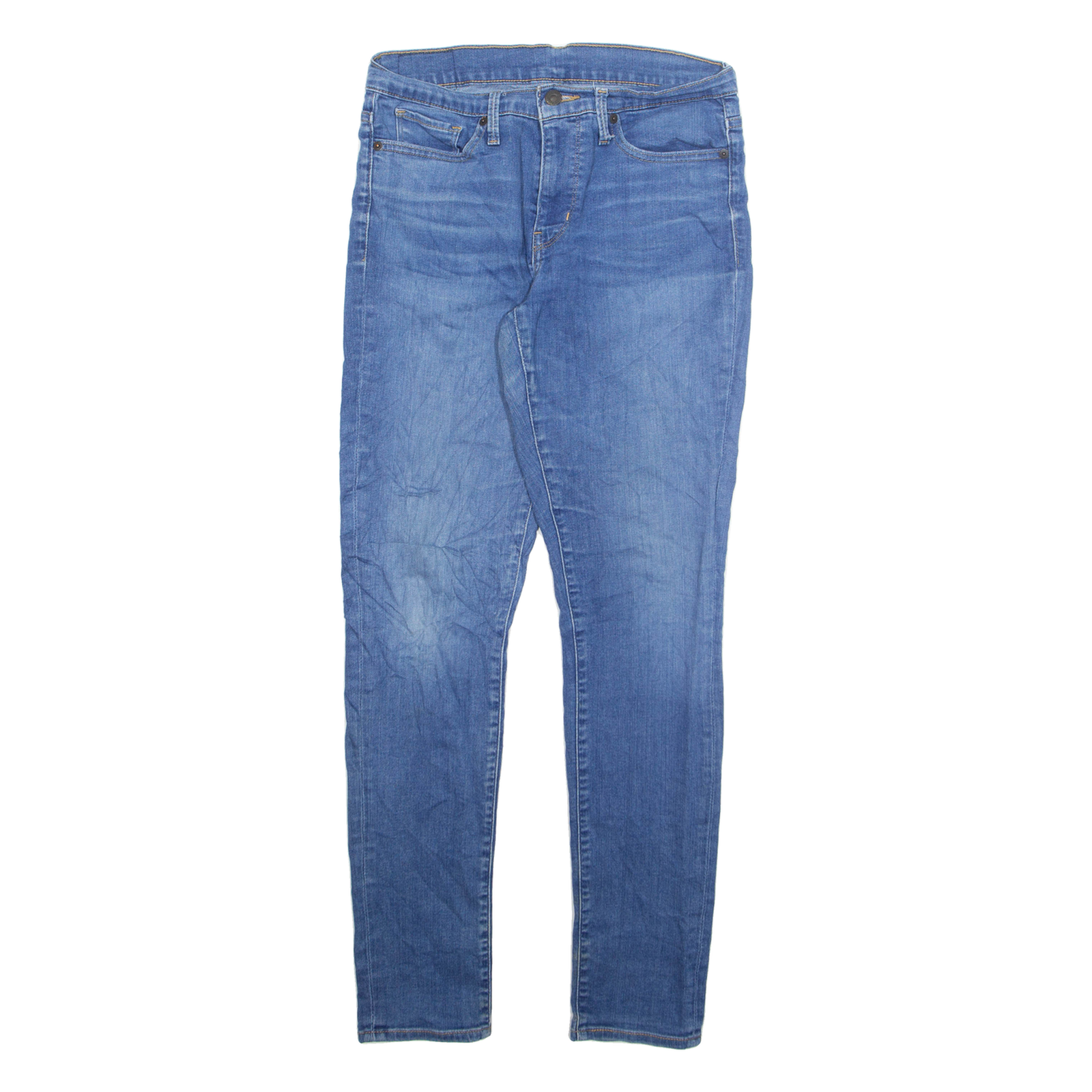 LEVI'S Womens Jeans Blue Regular Tapered W28 L30 Refurbished - N/A refurbished available on Cerqular
