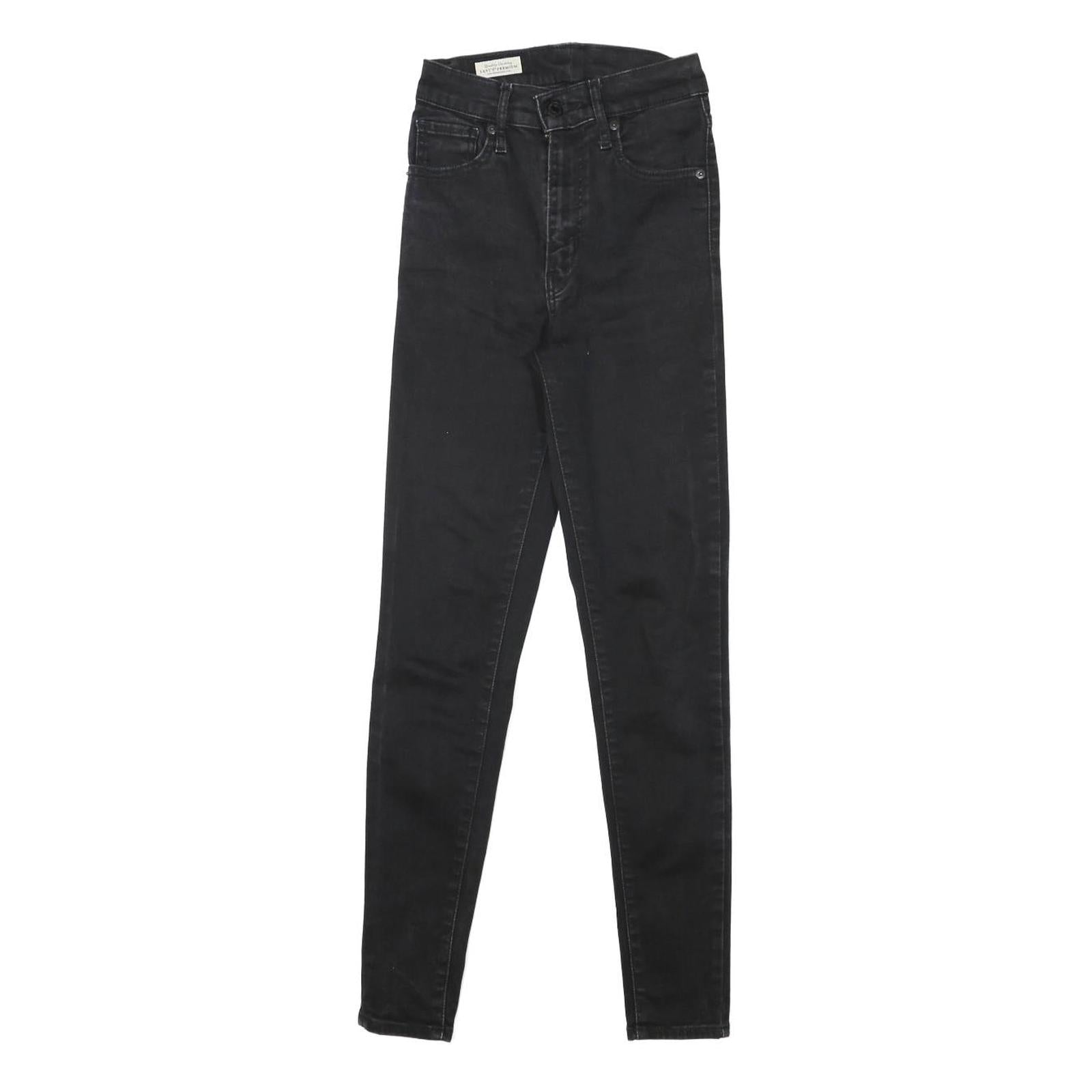 LEVI'S Womens Slim Black Skinny Denim Light W21 L26 Zip Slim Fit Jeans Refurbished - N/A refurbished available on Cerqular