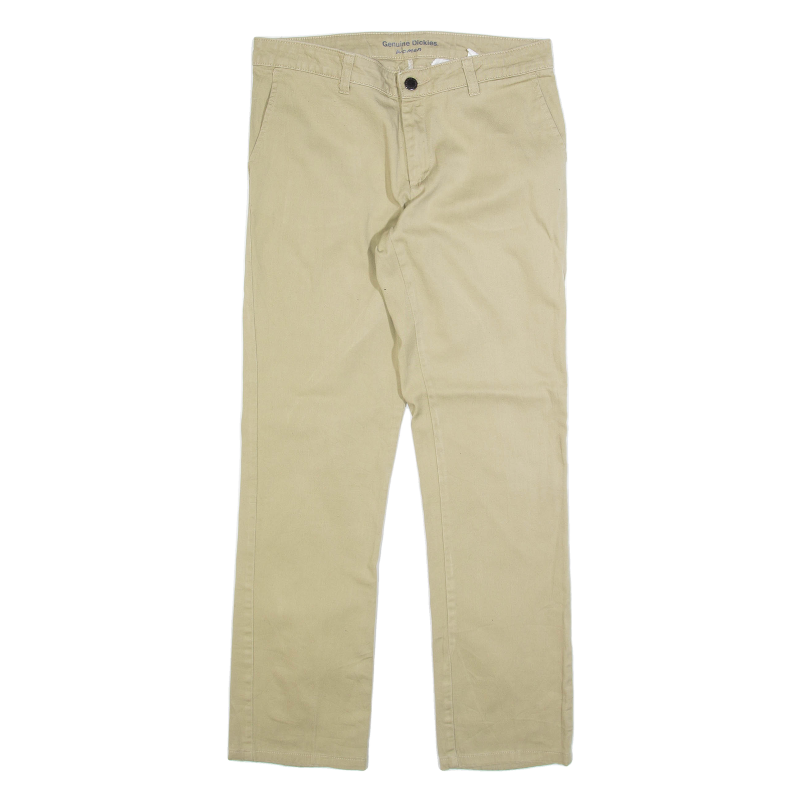 DICKIES Womens Trousers Beige Slim Straight W30 L28 Refurbished - N/A refurbished available on Cerqular