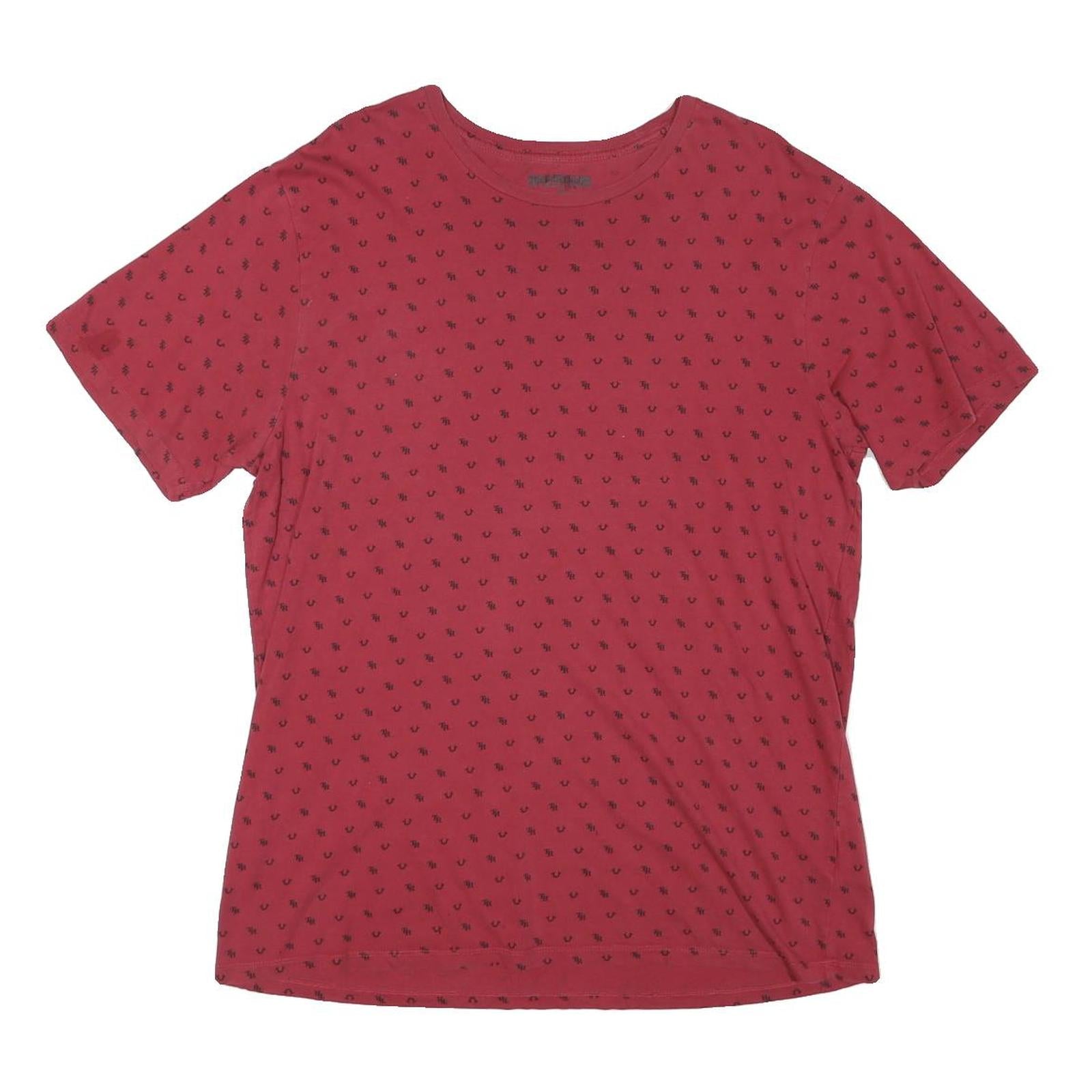 Buy TRUE RELIGION Mens Red Graphic T-Shirt XL Short Sleeve Crew Neck Designer Logo Refurbished - $25.99 TRUE RELIGION Mens Red Graphic T-Shirt XL Short Sleeve Crew Neck Designer Logo Refurbished - N/A refurbished available on Cerqular
