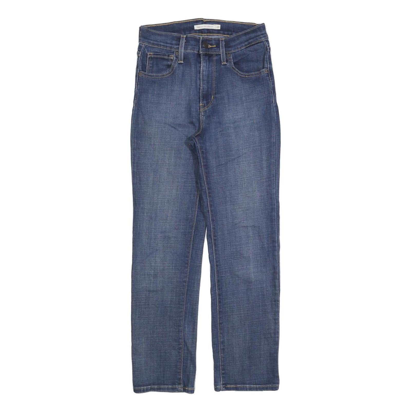 Buy LEVI'S 724 Womens Jeans Blue Regular Straight Denim Medium W26 L26 Classic Fit Refurbished - $41.59 LEVI'S 724 Womens Jeans Blue Regular Straight Denim Medium W26 L26 Classic Fit Refurbished - N/A refurbished available on Cerqular