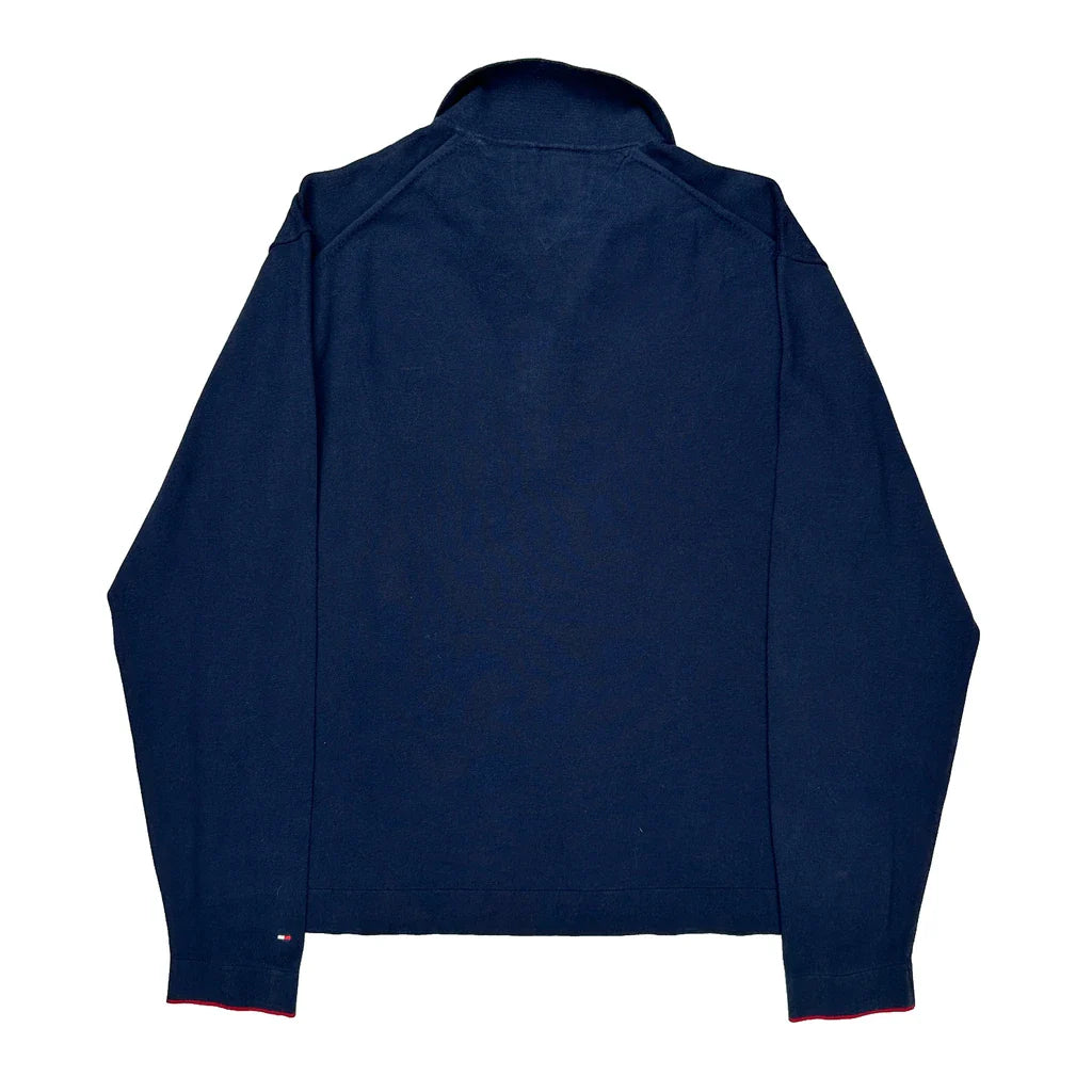 Buy Tommy Hilfiger 1/4 Zip - XL Navy Cotton Refurbished - $30.81 Tommy Hilfiger 1/4 Zip - XL Navy Cotton Refurbished - Thrifted (note: this is a term often used to describe second- refurbished available on Cerqular