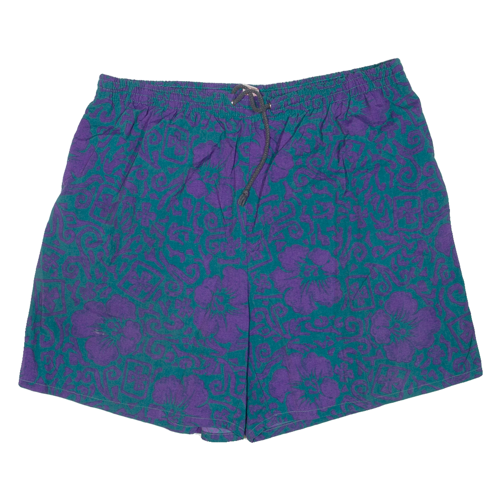 Mens Sports Shorts Purple Floral L W32 Refurbished - N/A refurbished available on Cerqular