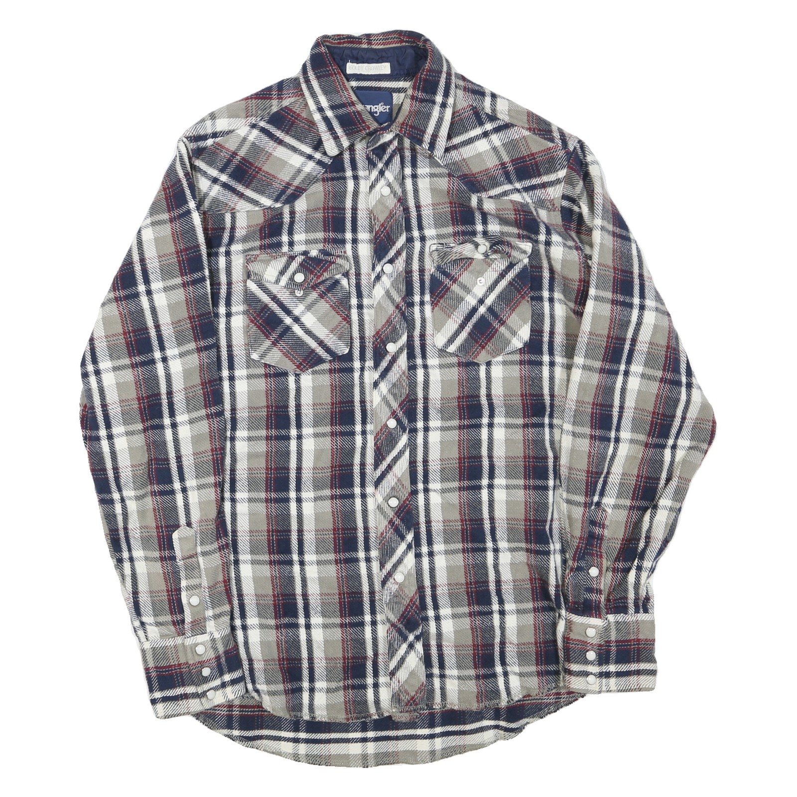 Buy WRANGLER Mens Beige & Navy Plaid Cotton Blend Shirt L Classic Western Style Refurbished - $40.29 WRANGLER Mens Beige & Navy Plaid Cotton Blend Shirt L Classic Western Style Refurbished - N/A refurbished available on Cerqular