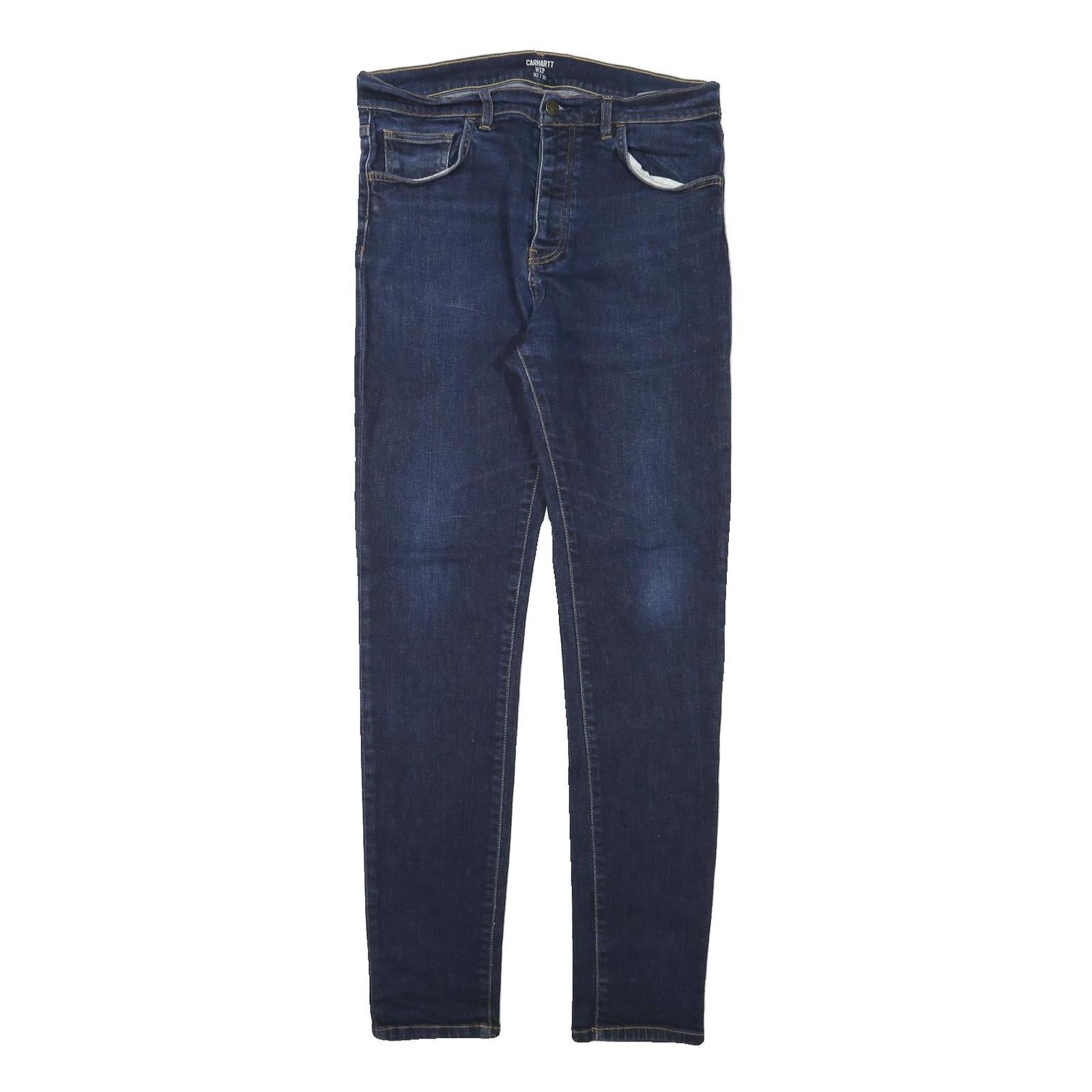 CARHARTT Mens Jeans Blue Slim Skinny Denim W32 L32 Button Cotton Blend Refurbished - N/A refurbished available on Cerqular
