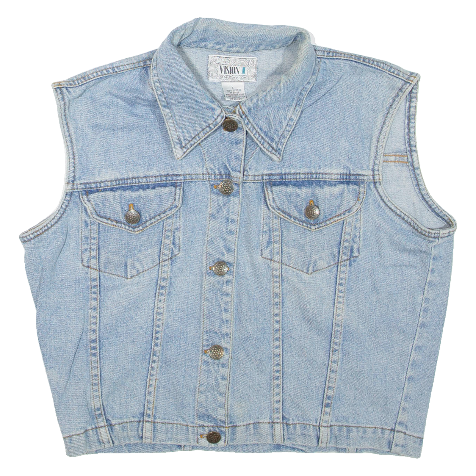 Buy VISION Cropped Womens Denim Gilet Blue L Refurbished - $44.19 VISION Cropped Womens Denim Gilet Blue L Refurbished - N/A refurbished available on Cerqular