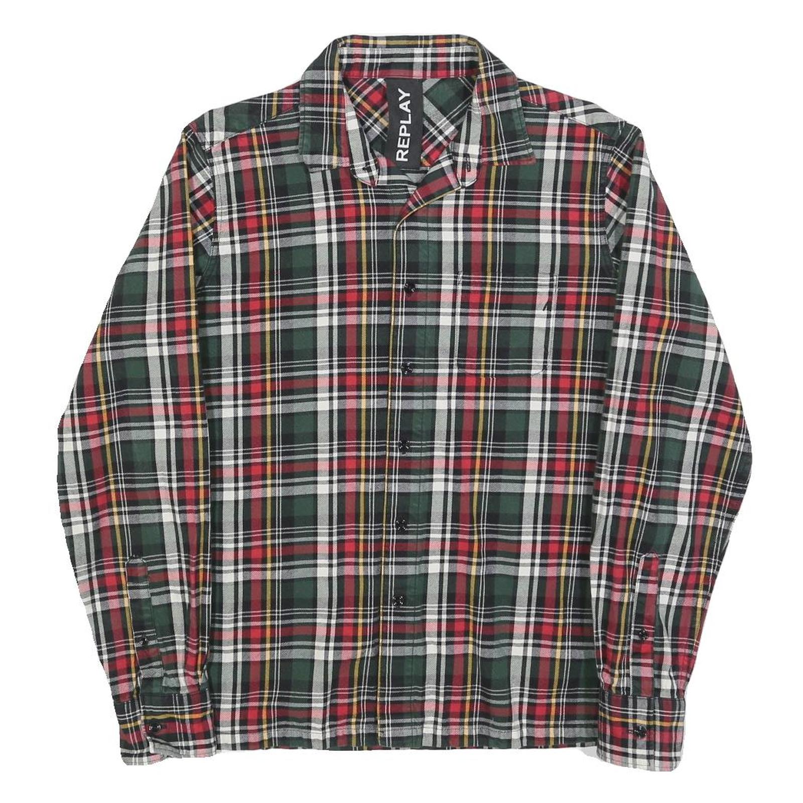 Buy REPLAY Mens Green & Red Check Shirt M Cotton Blend Long Sleeve Casual Refurbished - $33.79 REPLAY Mens Green & Red Check Shirt M Cotton Blend Long Sleeve Casual Refurbished - N/A refurbished available on Cerqular