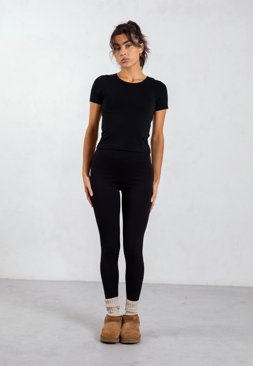 Organic Cotton Leggings, Black | Size: S Refurbished - N/A (Note: It's possible that "Pantee" refurbished available on Cerqular