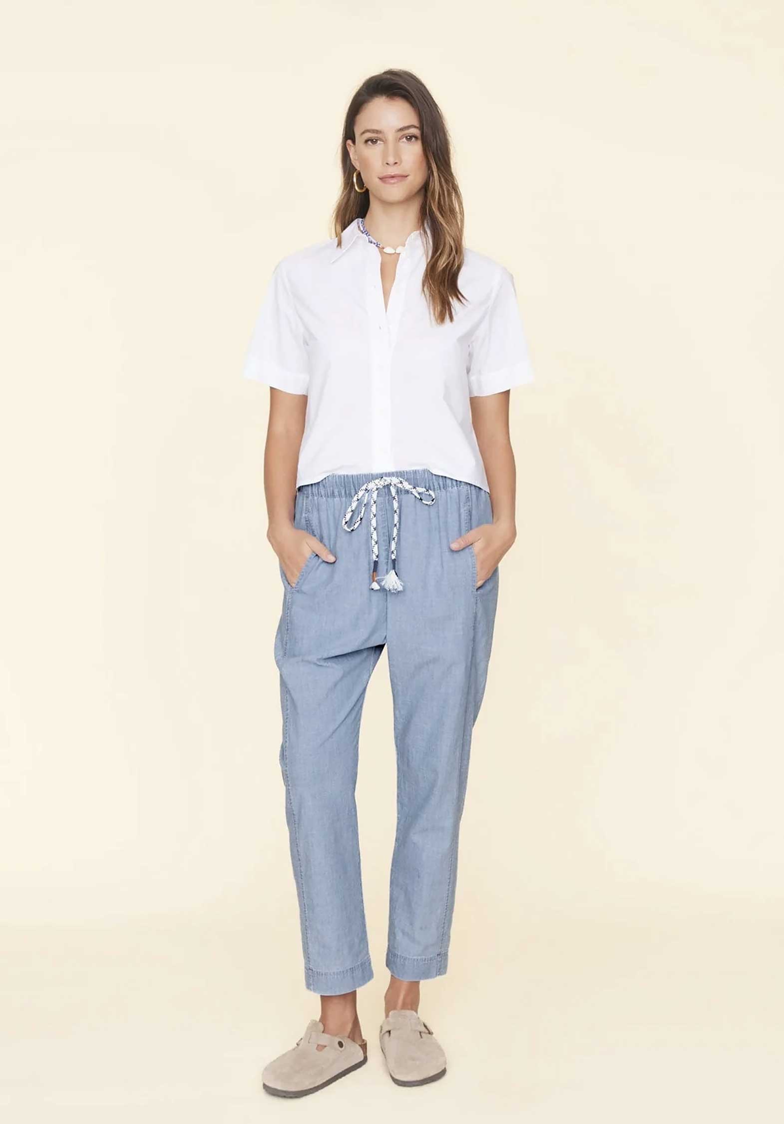 Pants Draper X7chm117 Dusty-Blue | Color: DUSTY BLUE | Size: M Refurbished - Rue Madame is a known brand, and the standardized name is " refurbished available on Cerqular