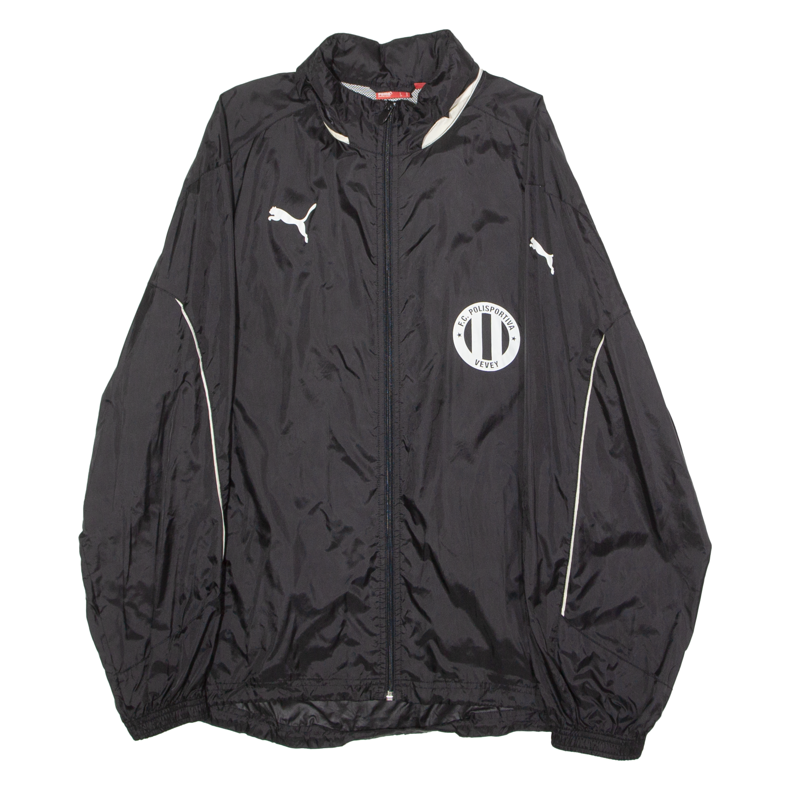 PUMA FC Polisportiva Vevey Mens Rain Jacket Black Nylon M Refurbished - N/A refurbished available on Cerqular