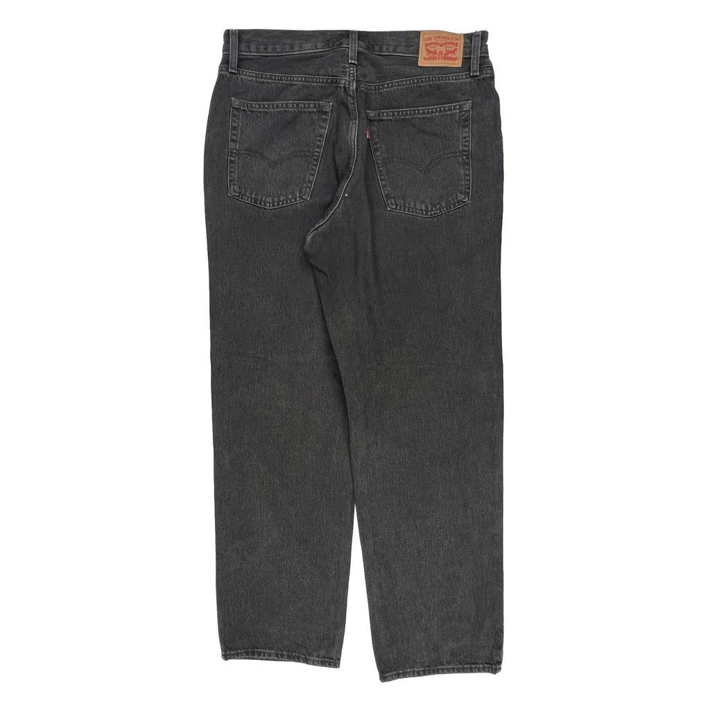 Levis Jeans - 35W 31L Grey Cotton Refurbished - Thrifted (note: this is a term often used to describe second- refurbished available on Cerqular